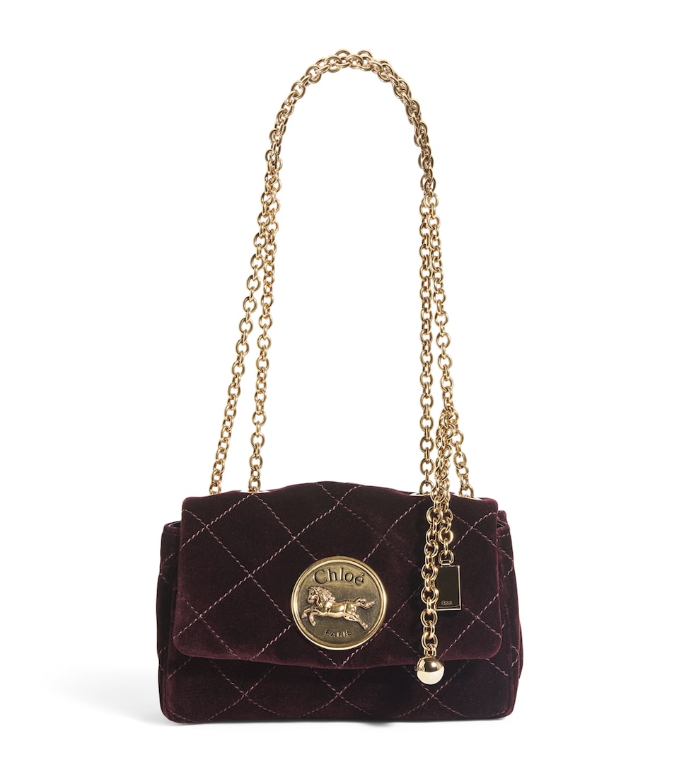 Small Velvet Heritage Shoulder Bag