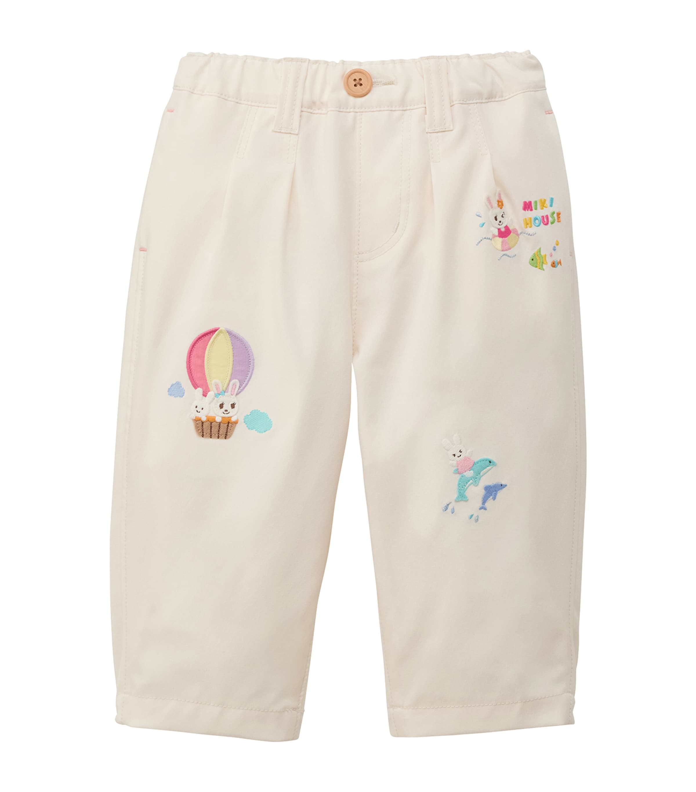 Miki House Usako Balloon Logo Trousers (2-5 Years)