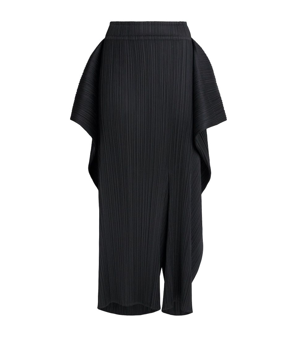 Pleats Please Issey Miyake Womens Module Trousers Black