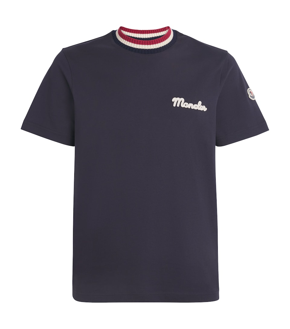 Cotton Logo Embroidered T-Shirt