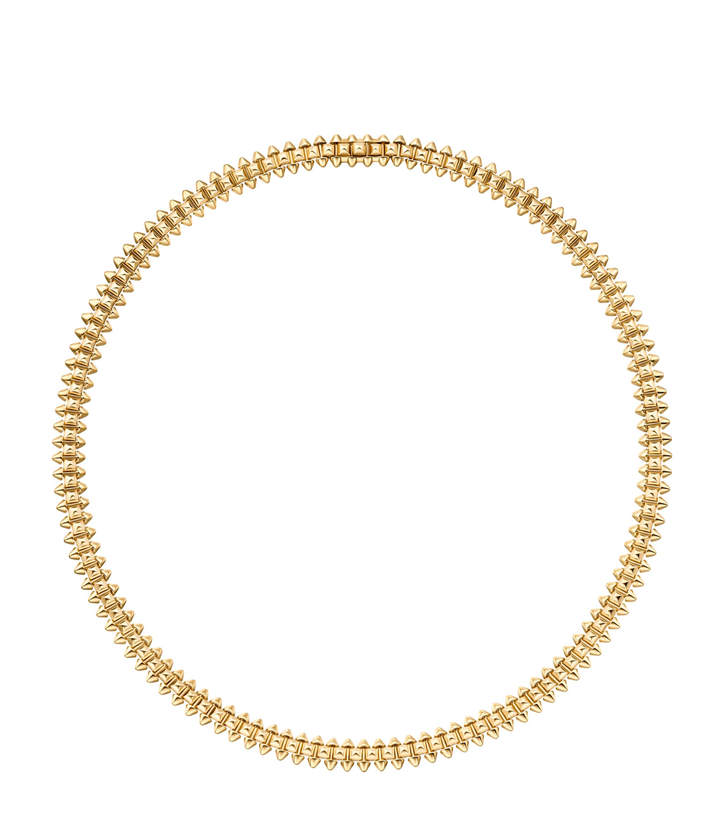 Flexible Small Yellow Gold Clash de Cartier Necklace (Size 35)