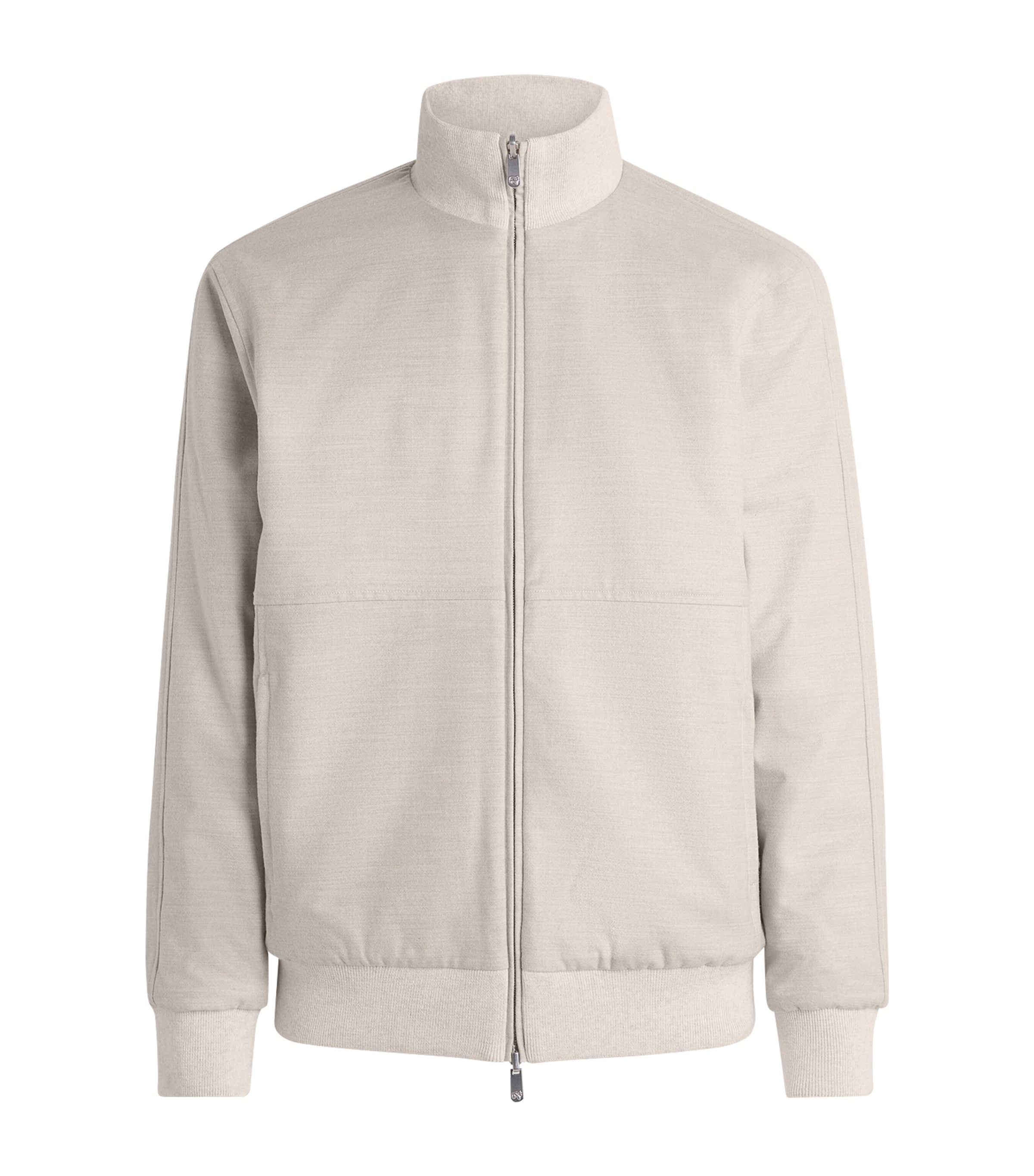 Marco Pescarolo Womens Cashmere-Blend Reversible Bomber Jacket Beige