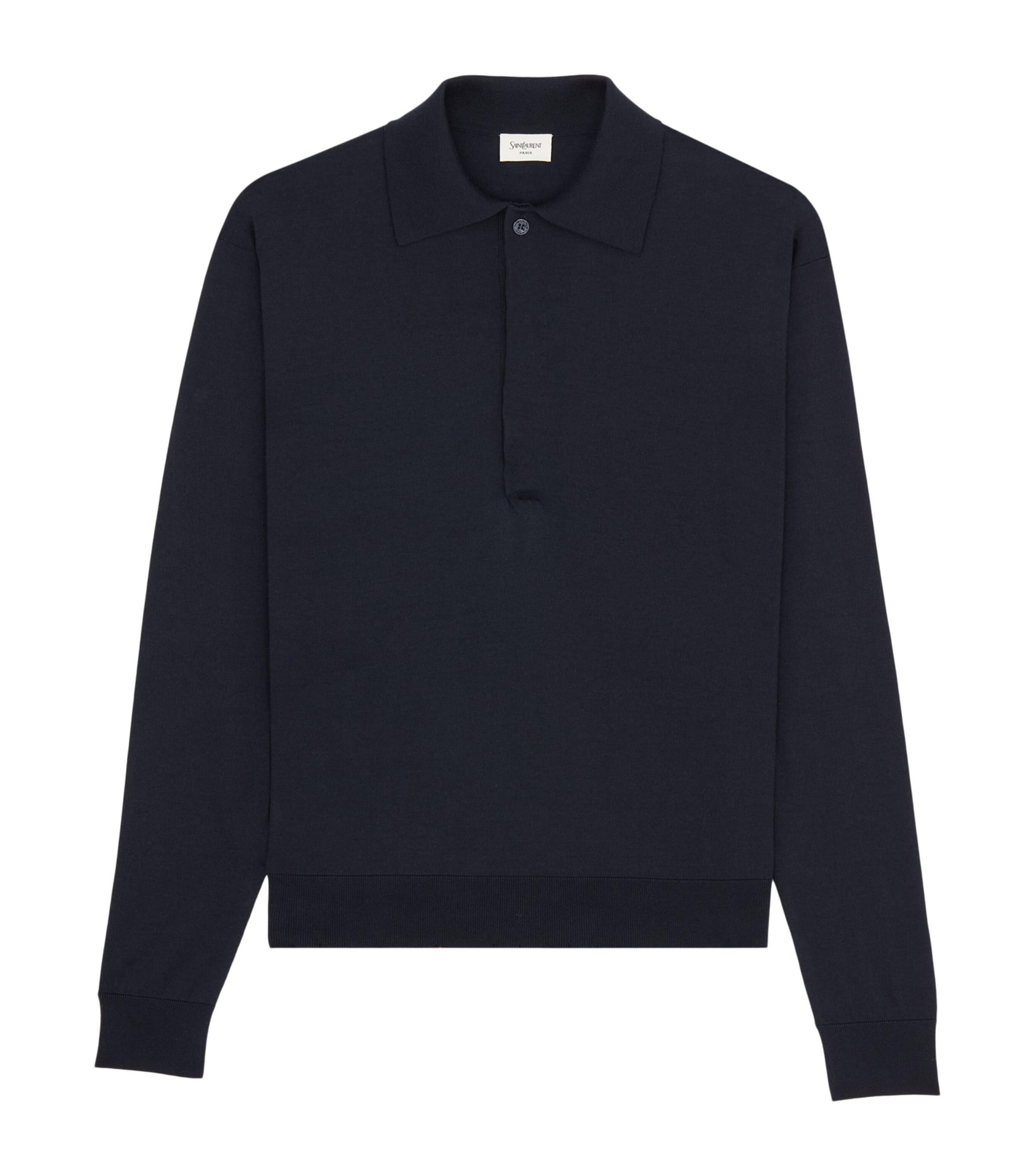 Silk-Cotton Polo Sweater