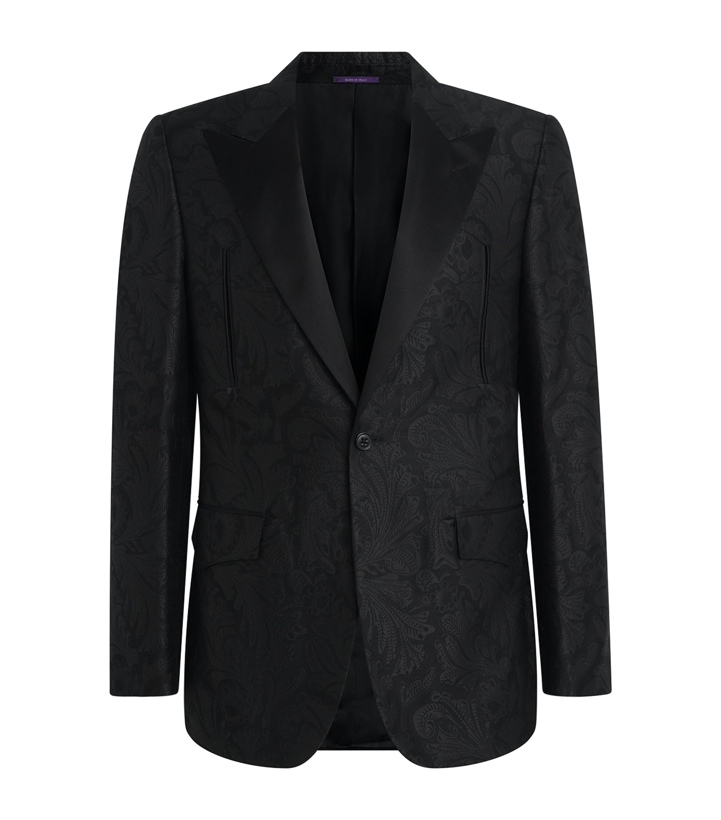 Mulberry Silk-Cotton Paisley Gregory Blazer