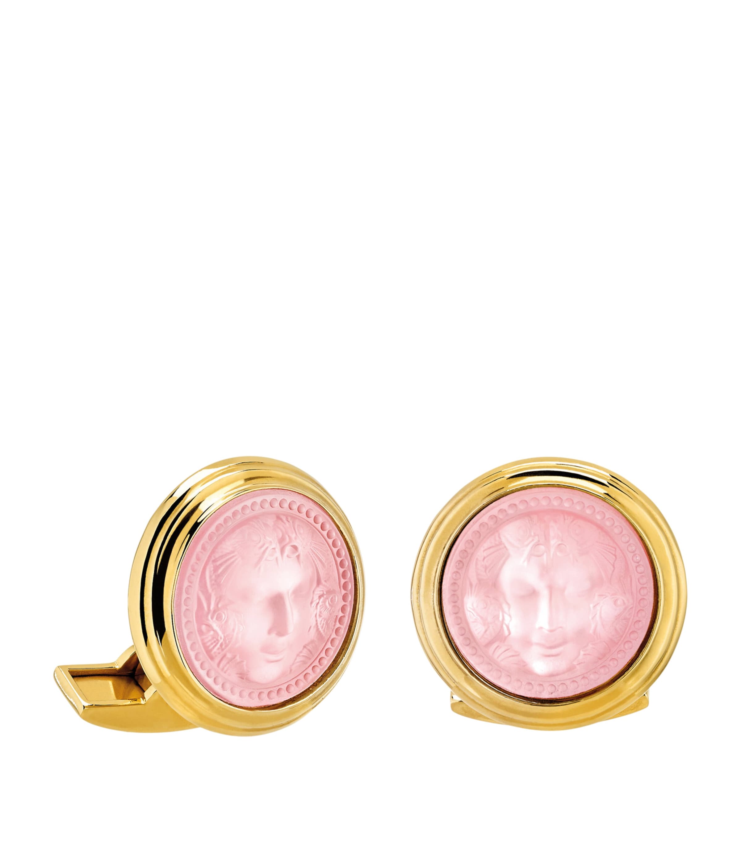 Yellow Gold-Plated Aréthuse Cufflinks