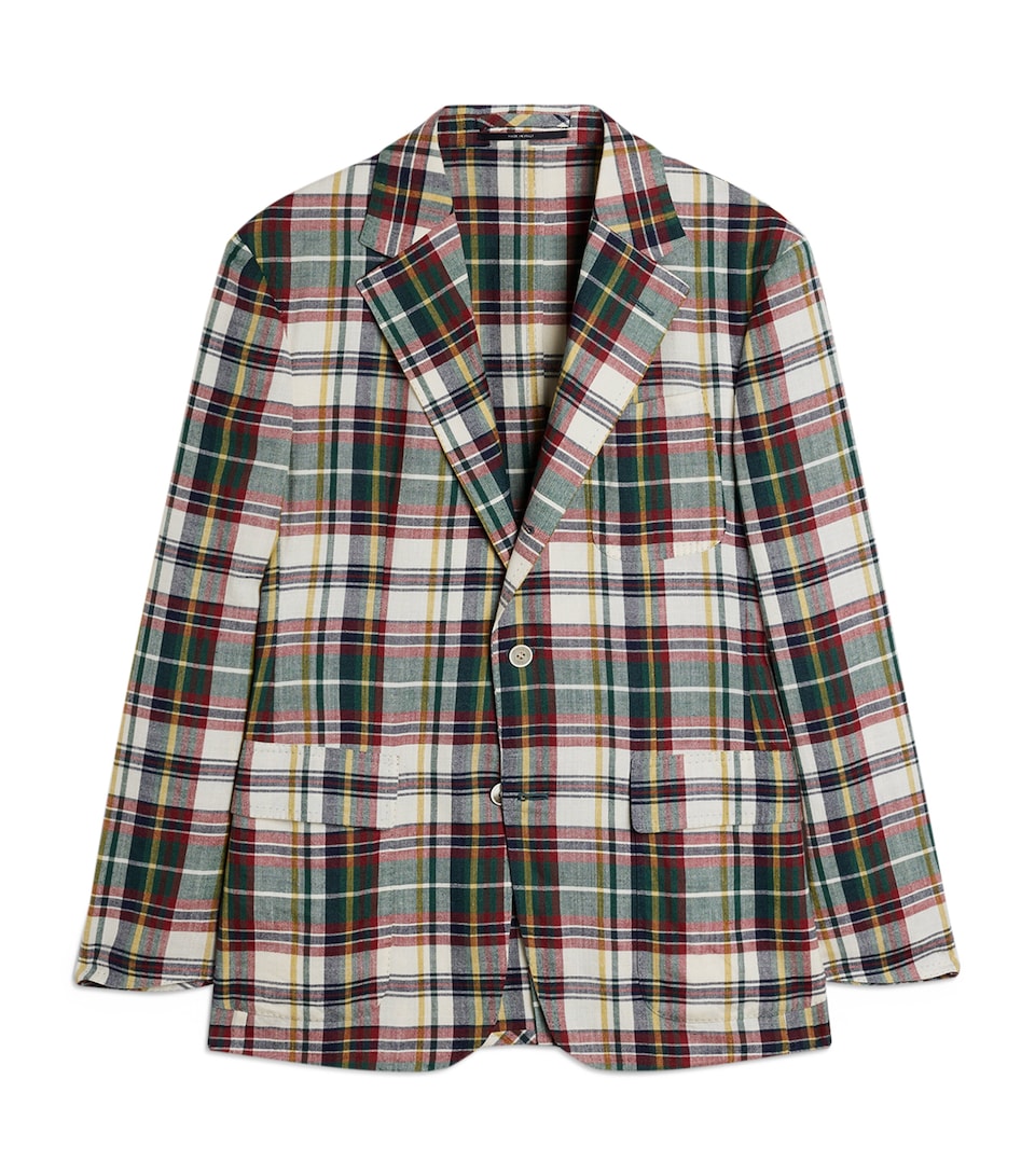 Dunhill Mens Madras Check Blazer