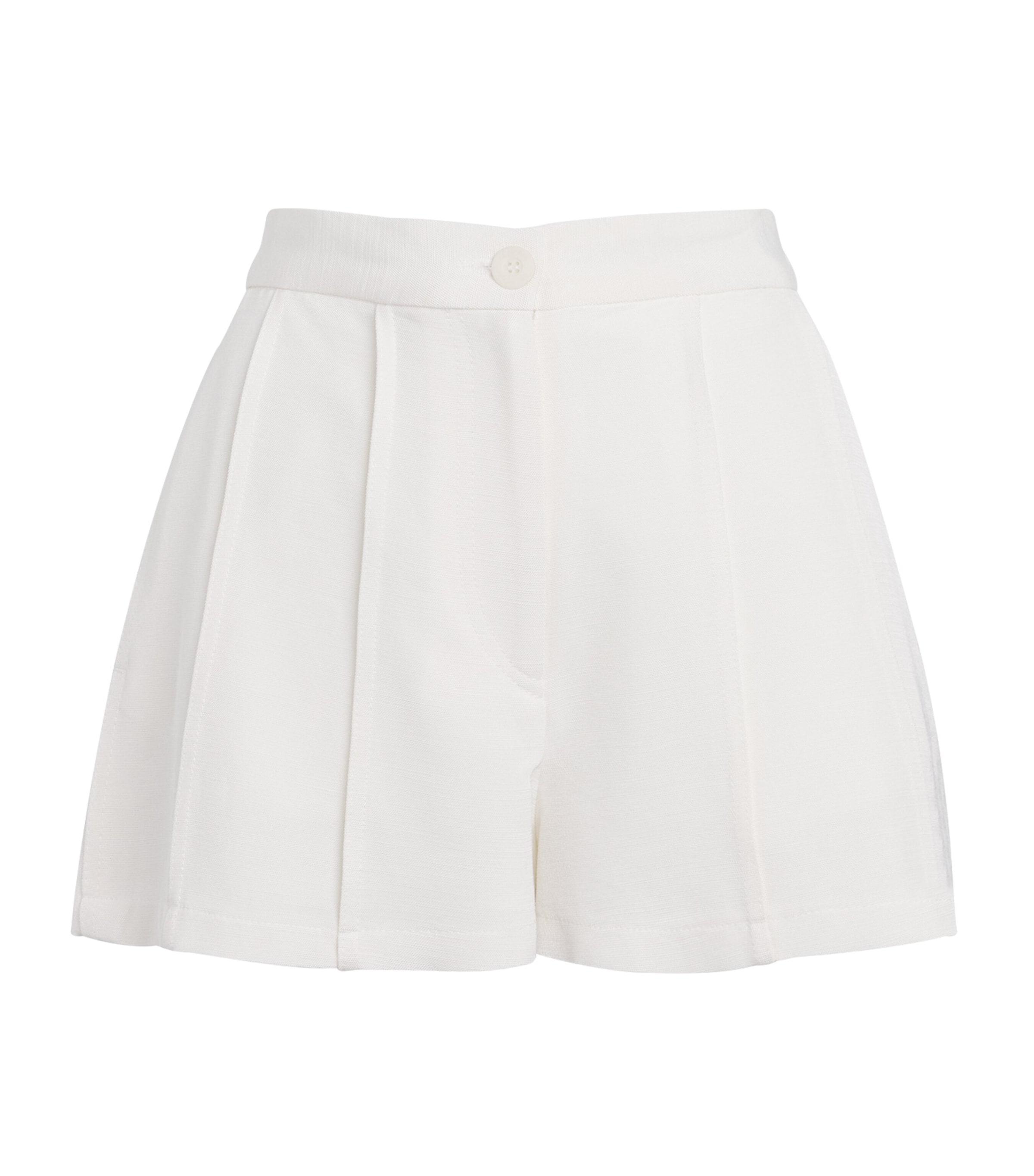Claudie Pierlot Womens Topstitch Tailored Shorts Ecru