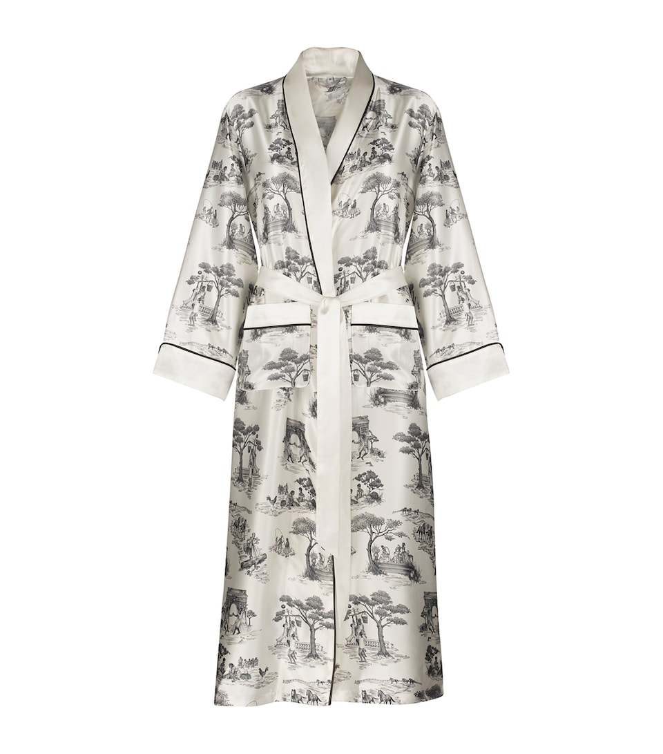 x Sheila Bridges Harlem Toile Print Robe (Large)