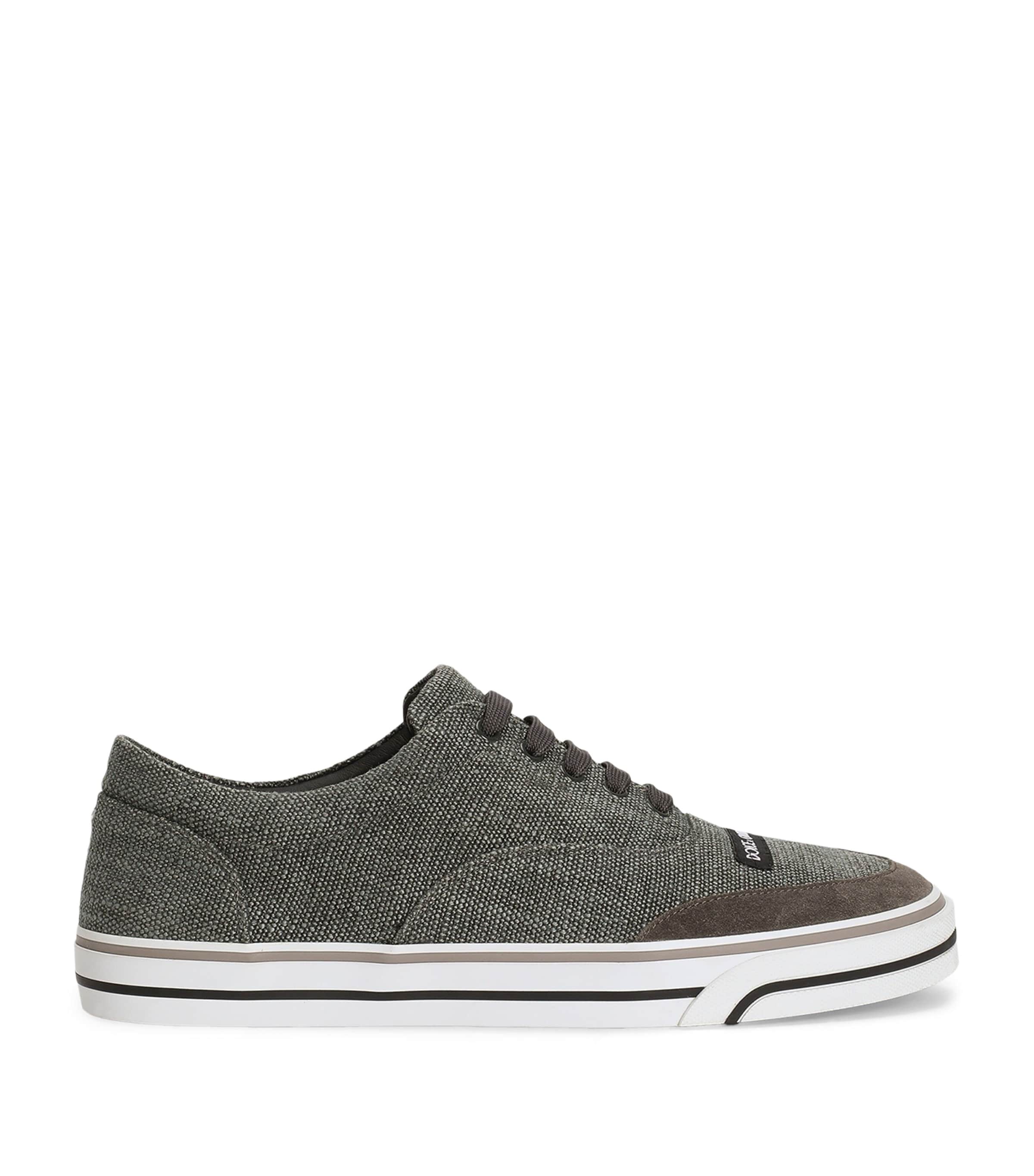 Dolce&Gabbana Canvas Sailing Sneakers Dark Grey