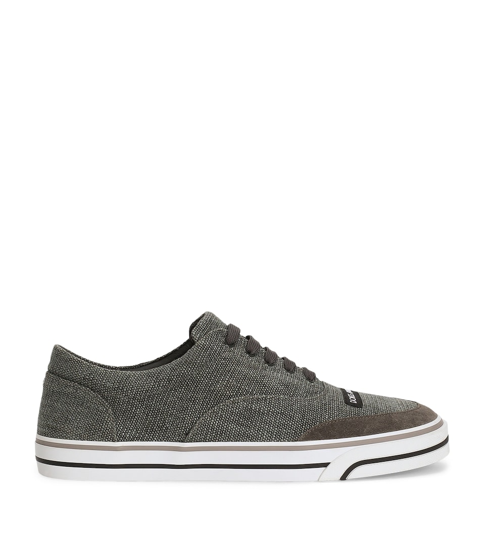 Dolce&Gabbana Canvas Sailing Sneakers Dark Grey