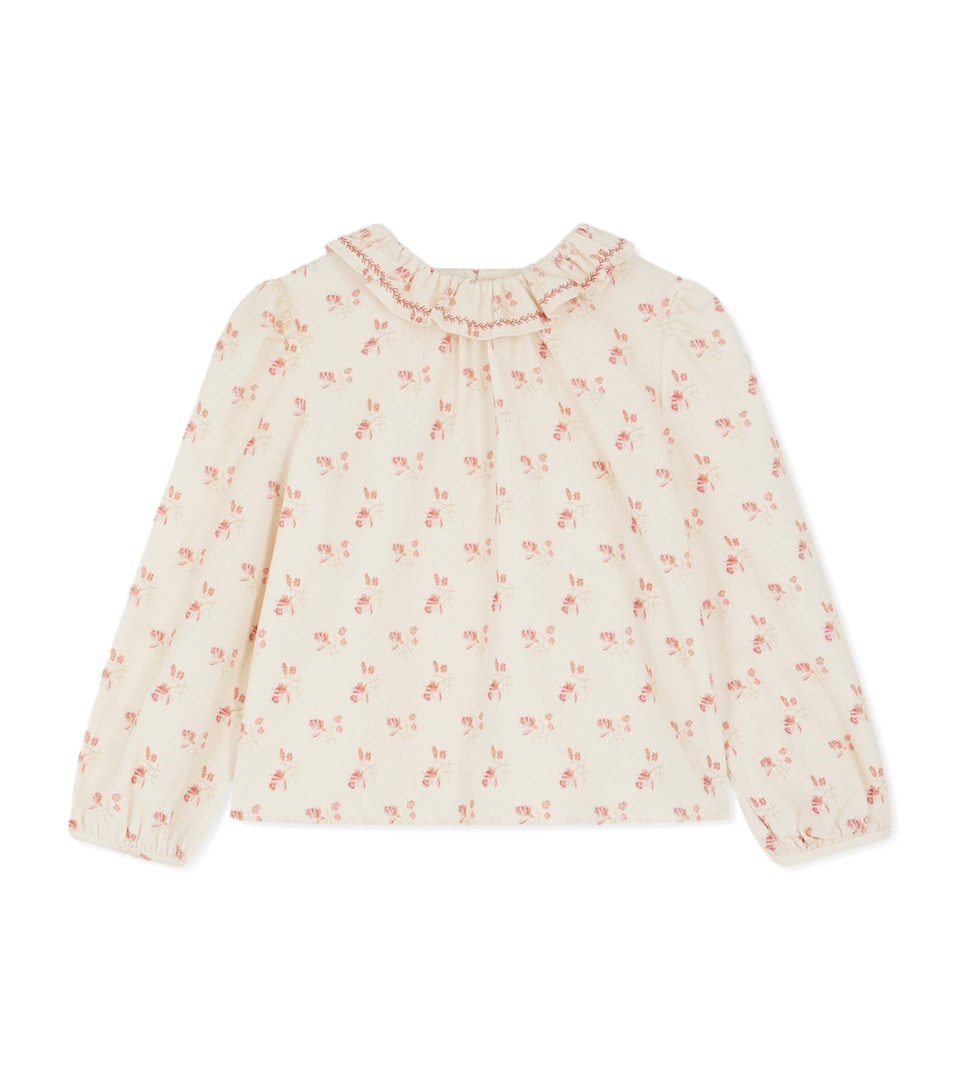 Corduroy Cherry Print Timber Blouse (10-14 Years)