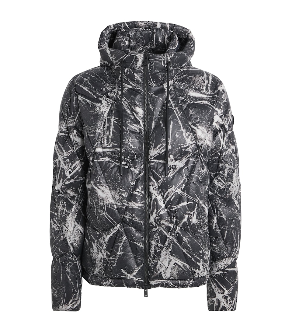 Moose Knuckles Mens Down Iceberg Quilted Jacket Icebreak Aop