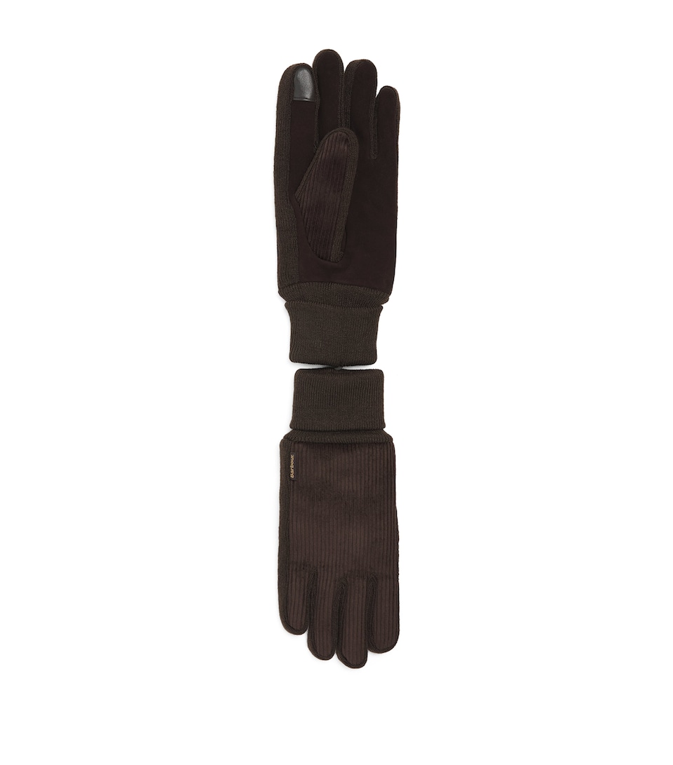 Barbour Knitted Magnus Gloves Brown