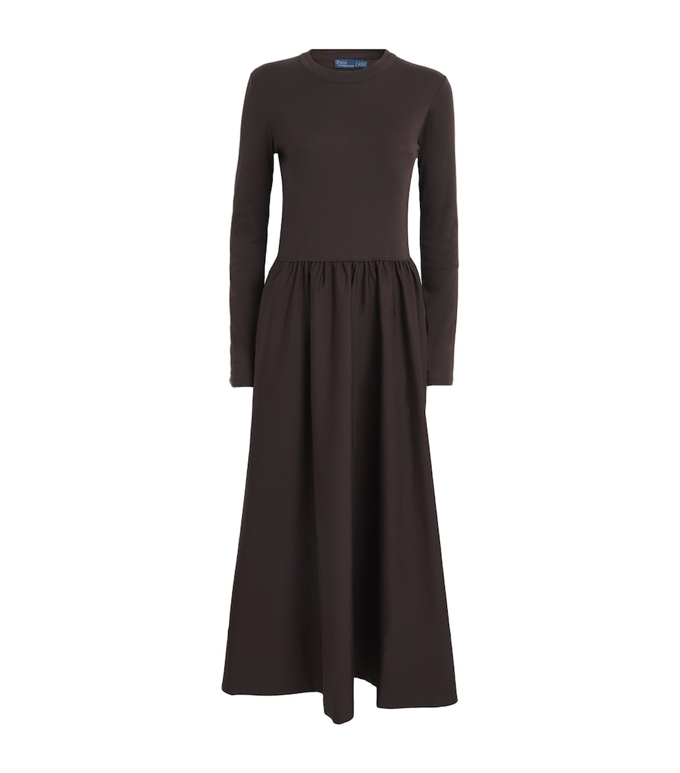 Cotton A-Line Midi Dress