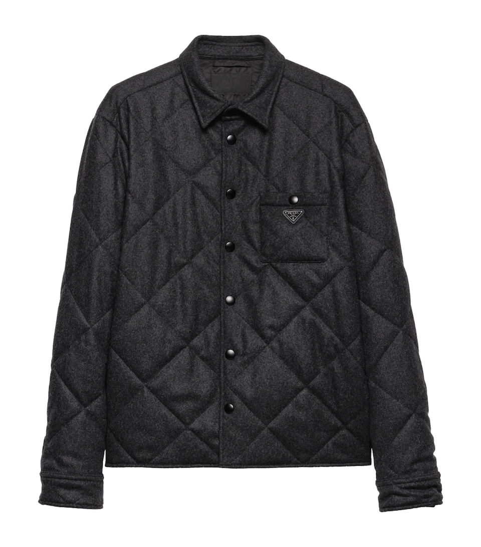 Cashmere Padded Overshirt