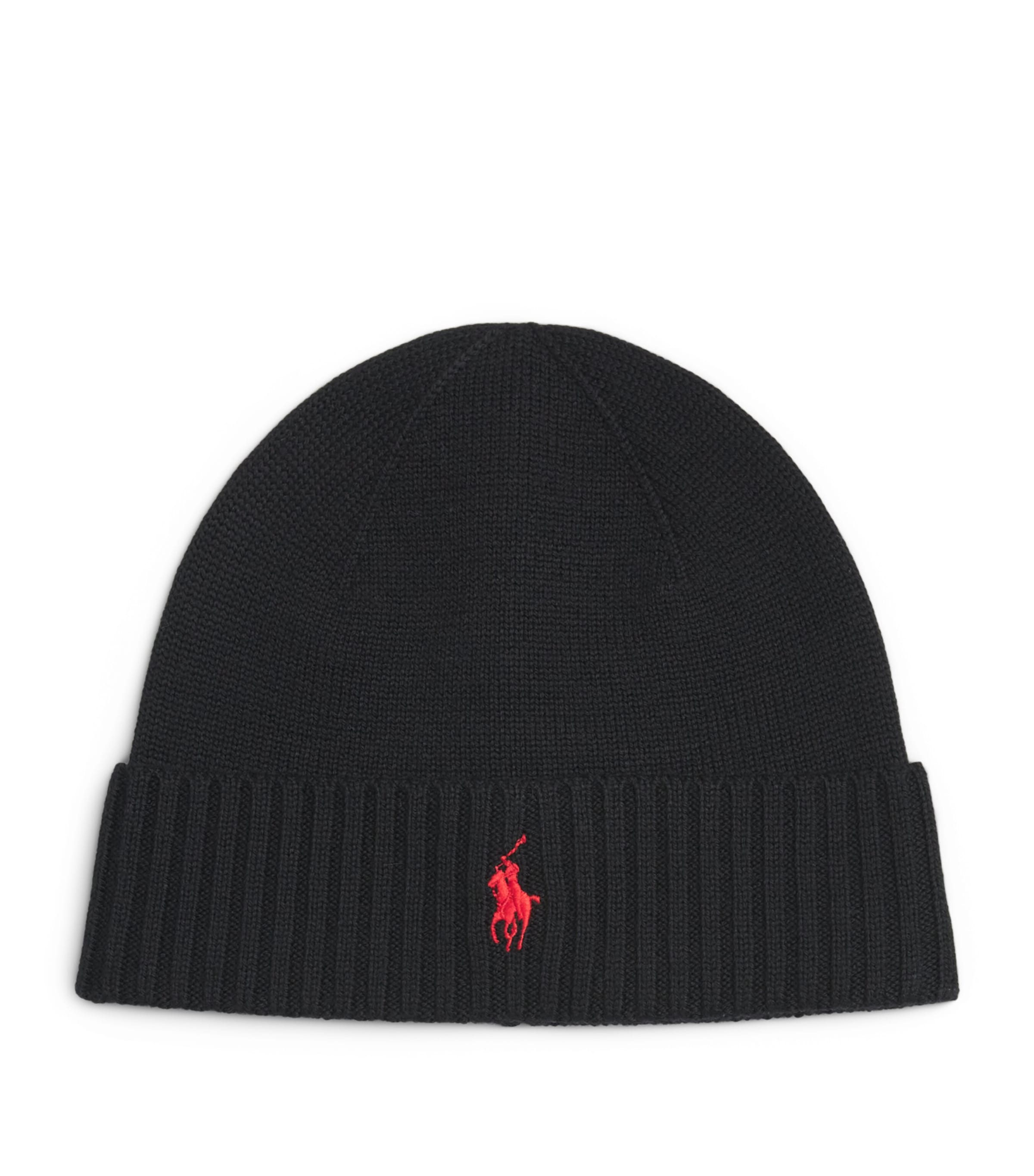 Polo Ralph Lauren Wool Polo Pony Beanie Polo Black
