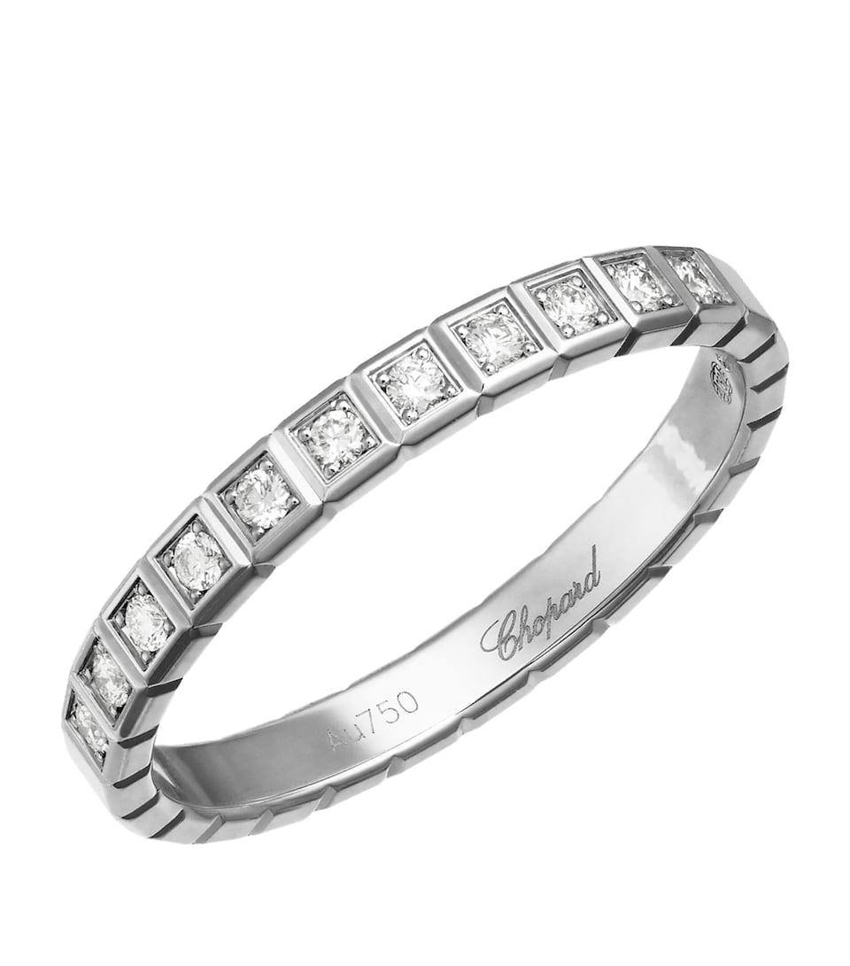 White Gold and Diamond Ice Cube Ring