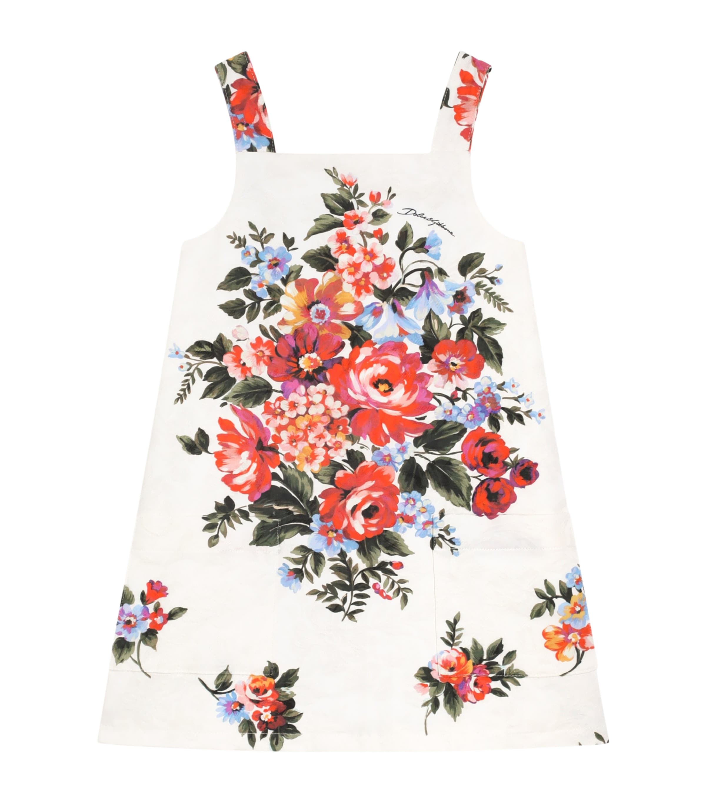 Dolce&Gabbana Kids Flower Bouquet Print Dress (8-12+ Years) Mazz.fiori F.b