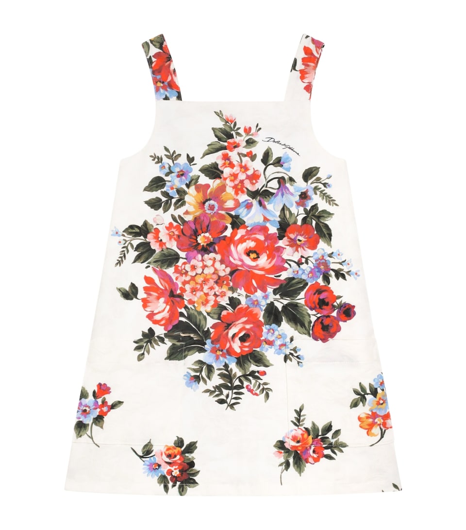 Dolce&Gabbana Kids Flower Bouquet Print Dress (8-12+ Years) Mazz.fiori F.b