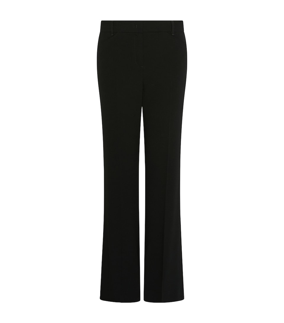 Marella Womens Satin Bootcut Trousers Black