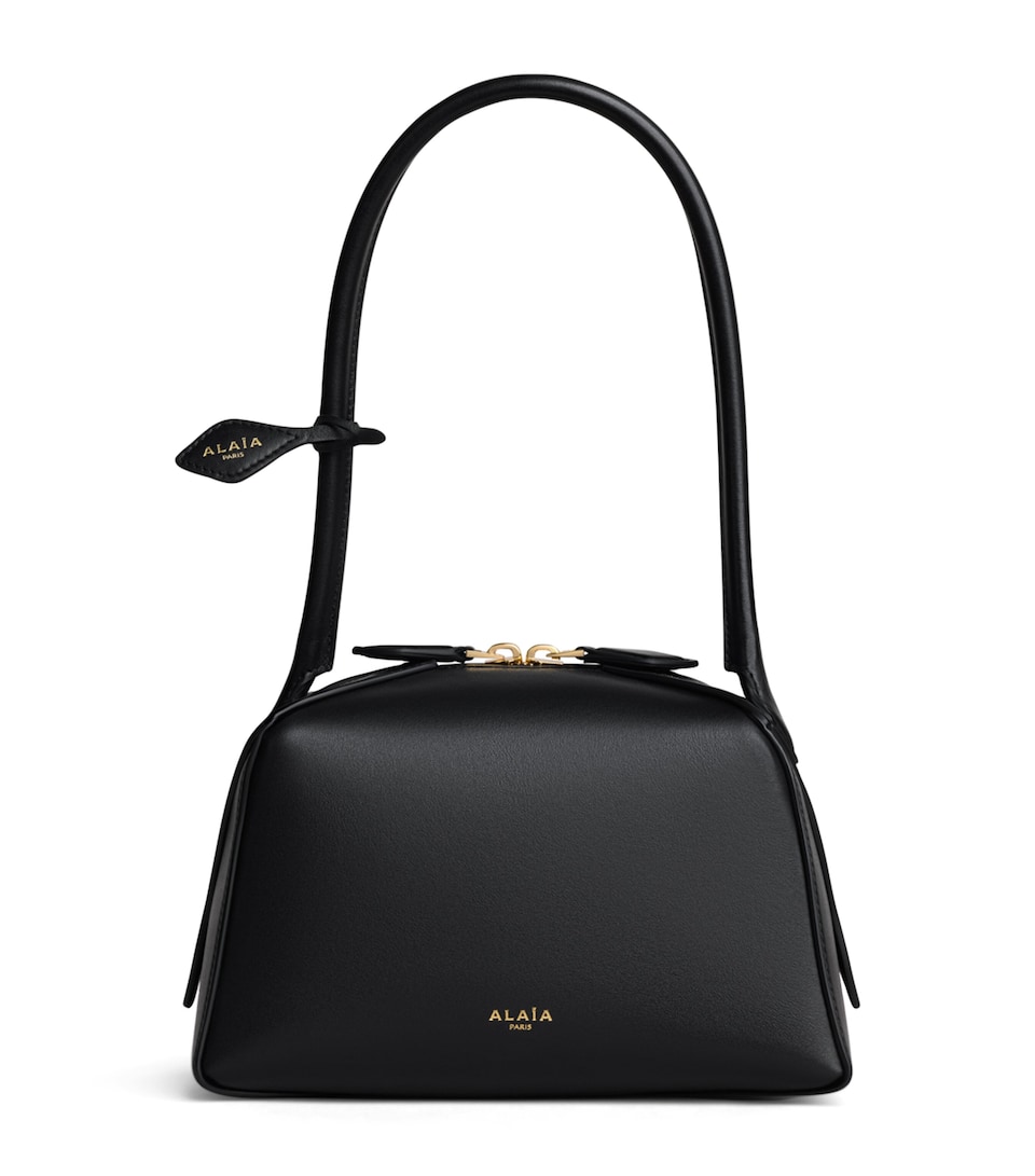 Alaïa Small Leather Le Bouledogue Shoulder Bag Black