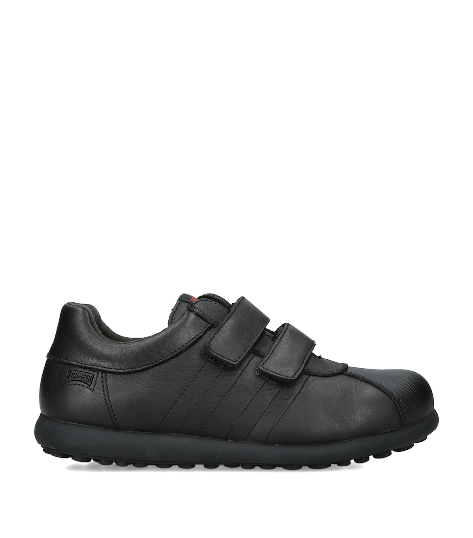 Camper Pelotas Ariel Velcro School Shoes Black