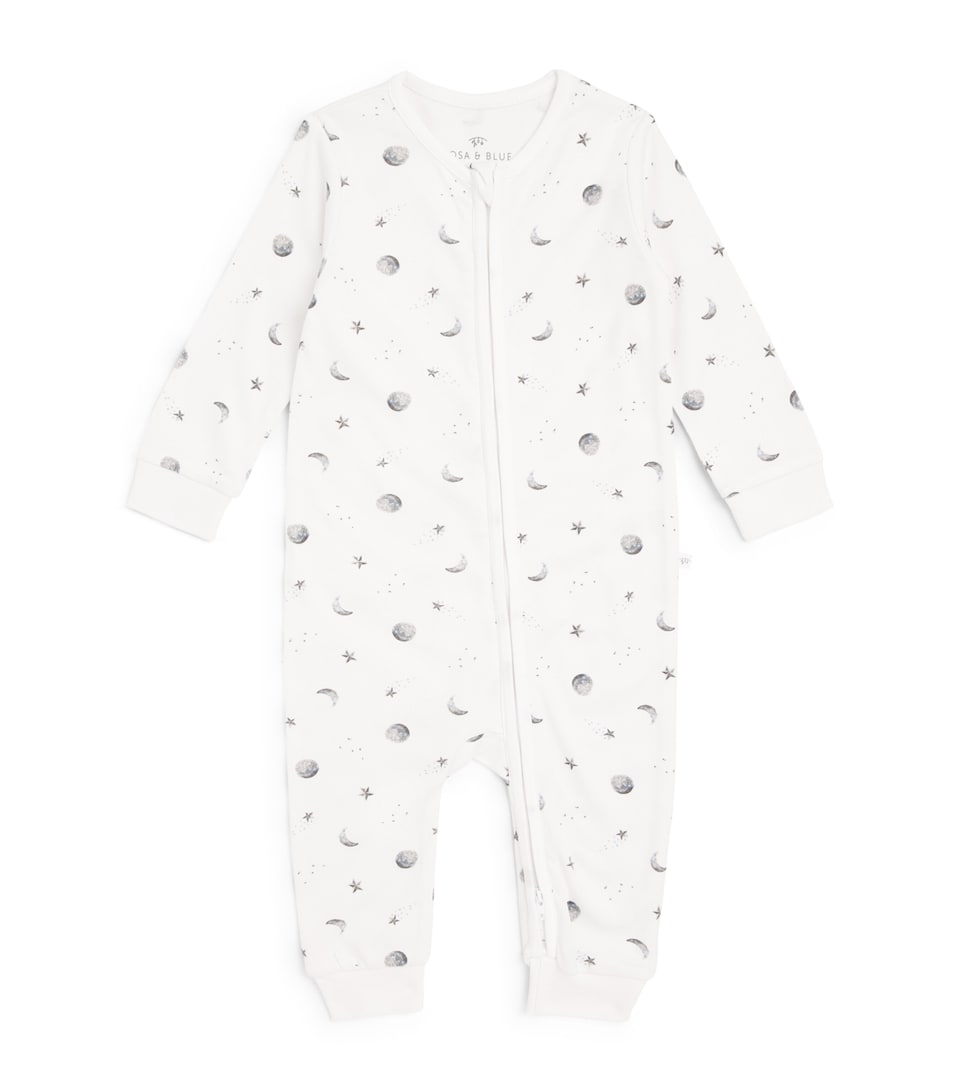Rosa & Blue Starlit Moon All-In-One (9-12 Months) White