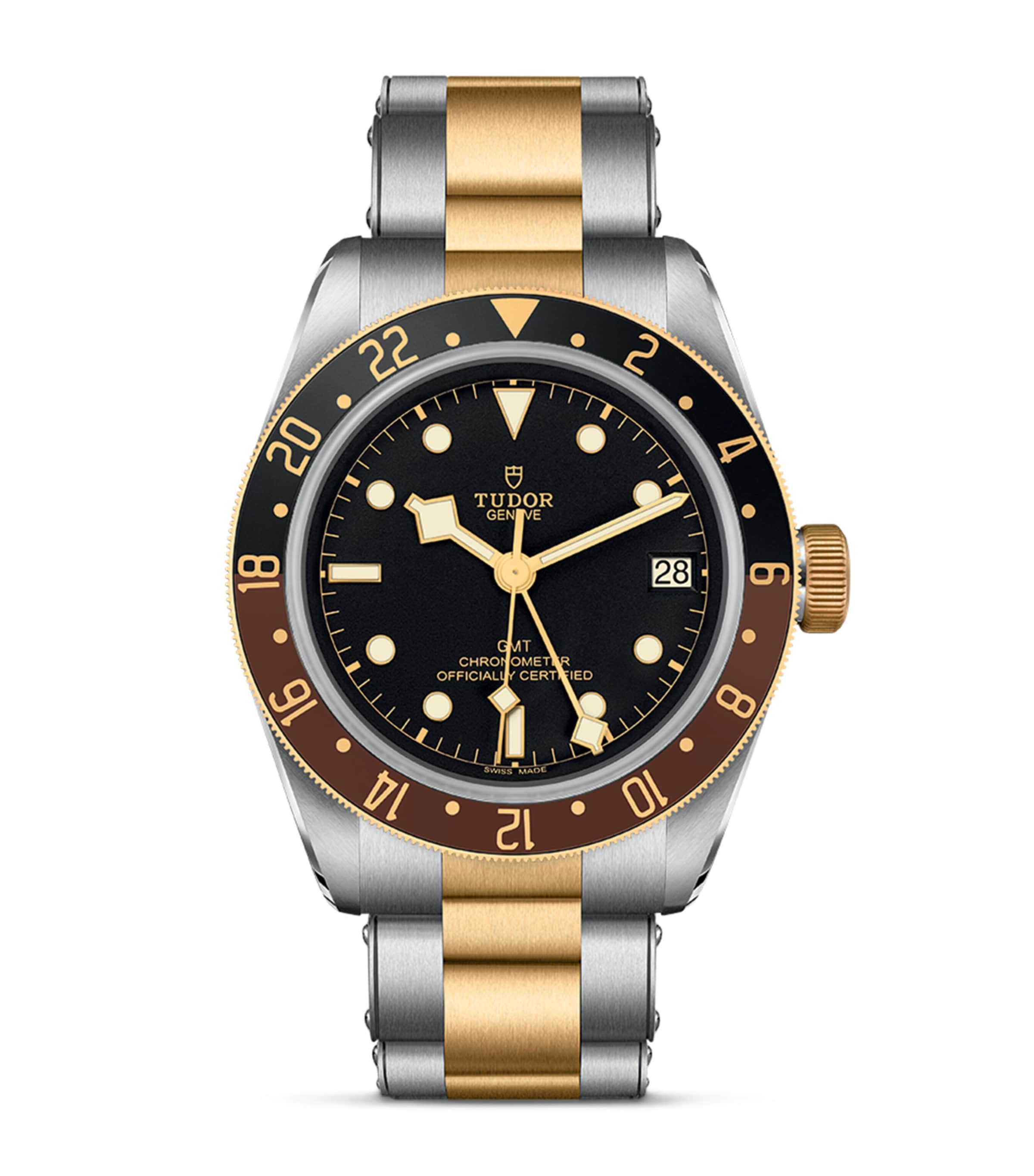 TUDOR Black Bay GMT Stainless Steel and Yellow Gold Watch 41mm Black