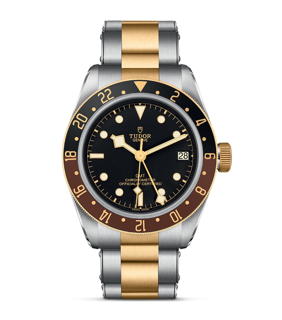 TUDOR Black Bay GMT Stainless Steel and Yellow Gold Watch 41mm Black