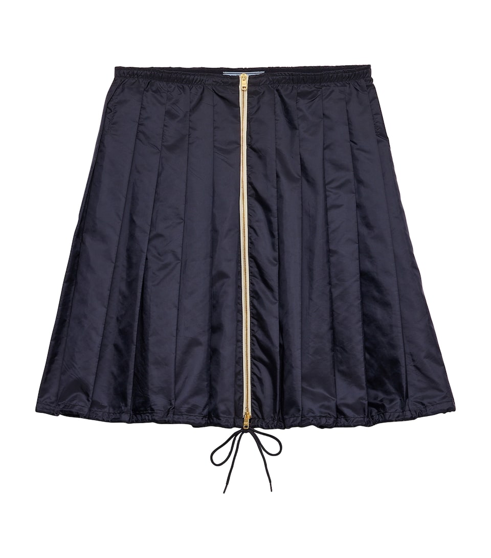 Re-Nylon Pleated Mini Skirt