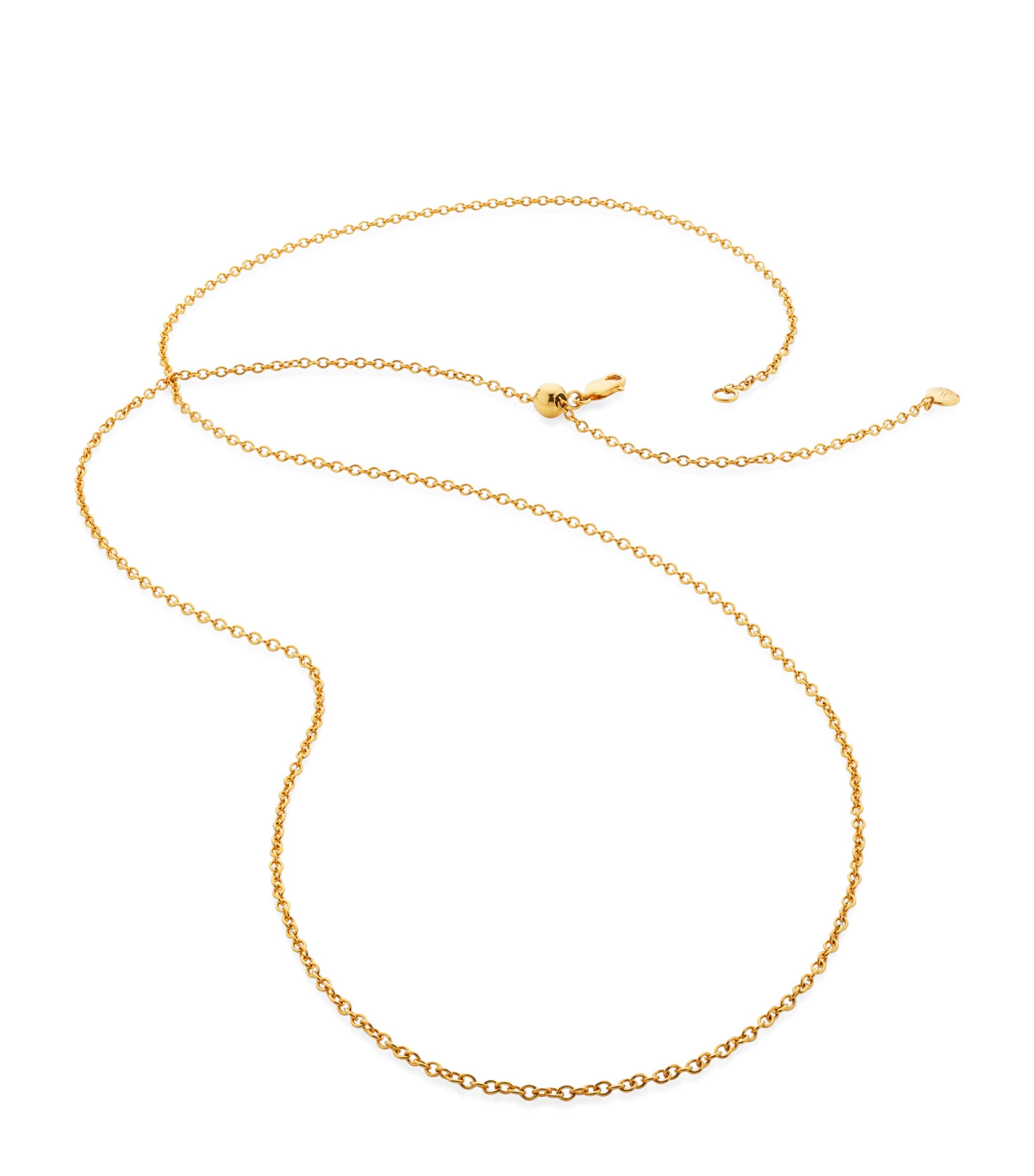 Monica Vinader Gold Vermeil Rolo Chain Necklace Gold