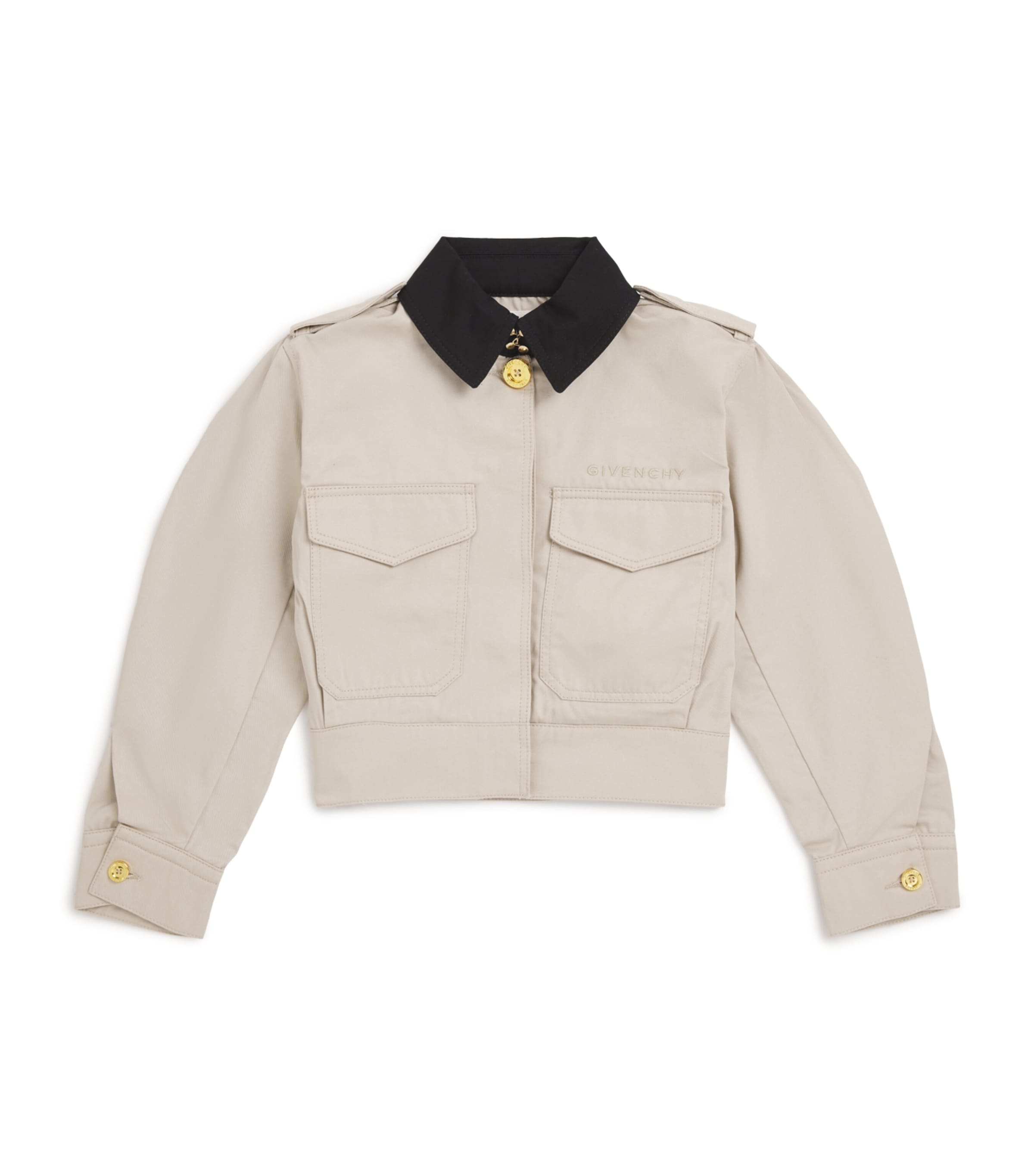Cotton Contrast-Collar Jacket (4-12+ Years)