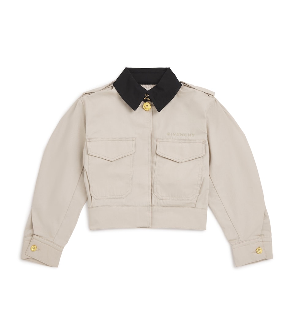 Cotton Contrast-Collar Jacket (4-12+ Years)
