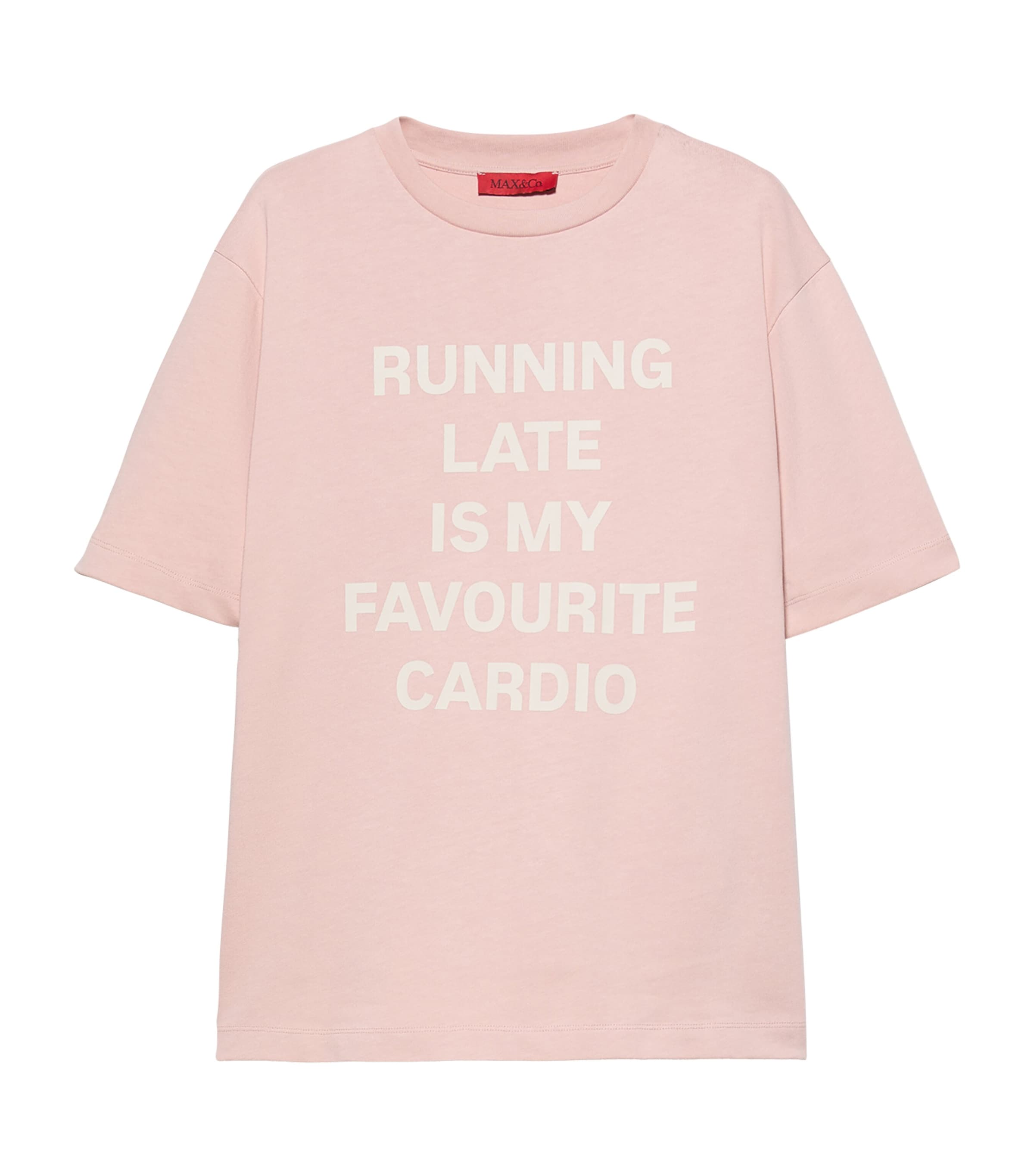 MAX&Co. Womens Cotton Slogan T-Shirt Powder