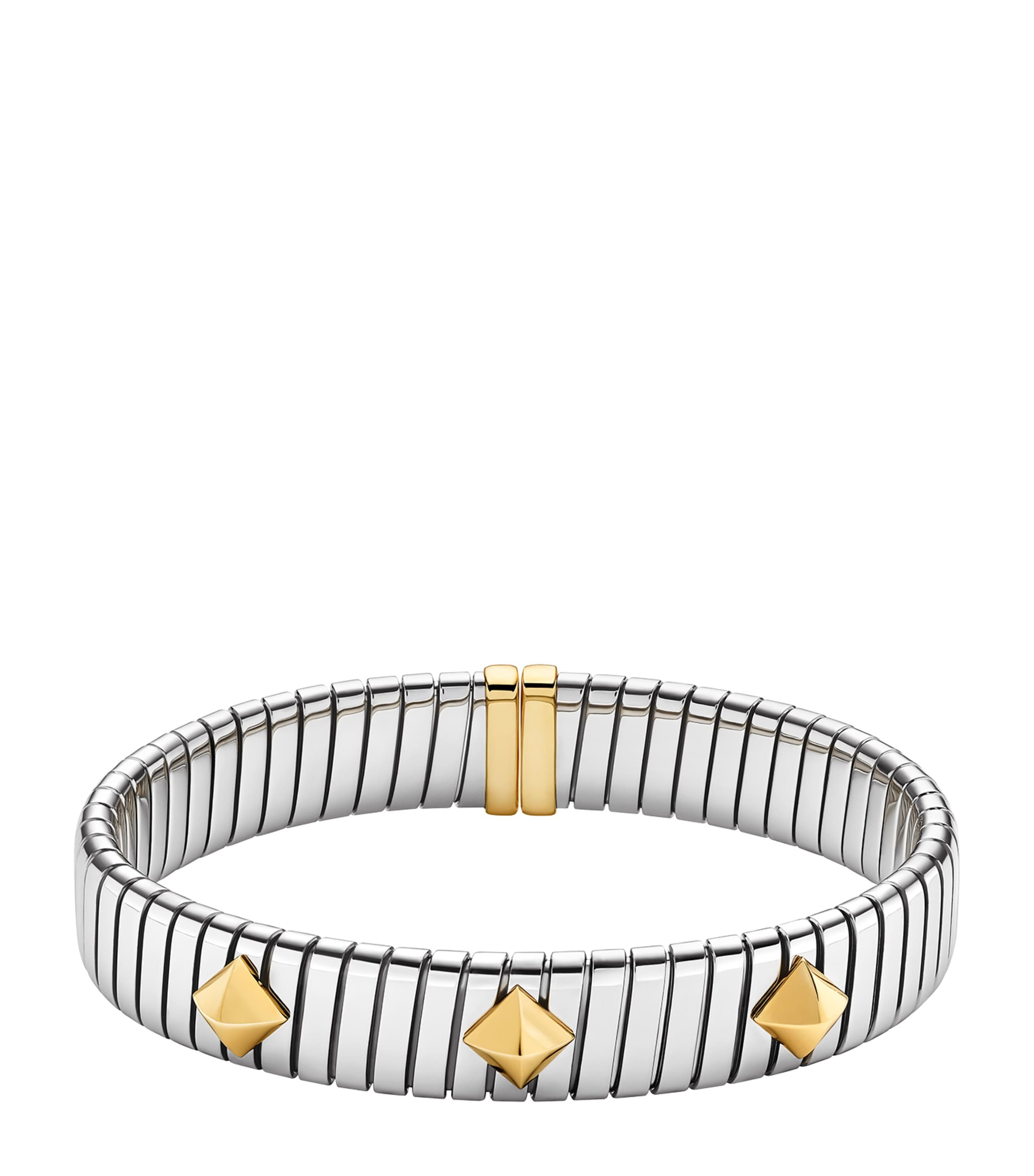 Bvlgari Yellow Gold and Stainless Steel Tubogas Bracelet Yellow Gold & Steel