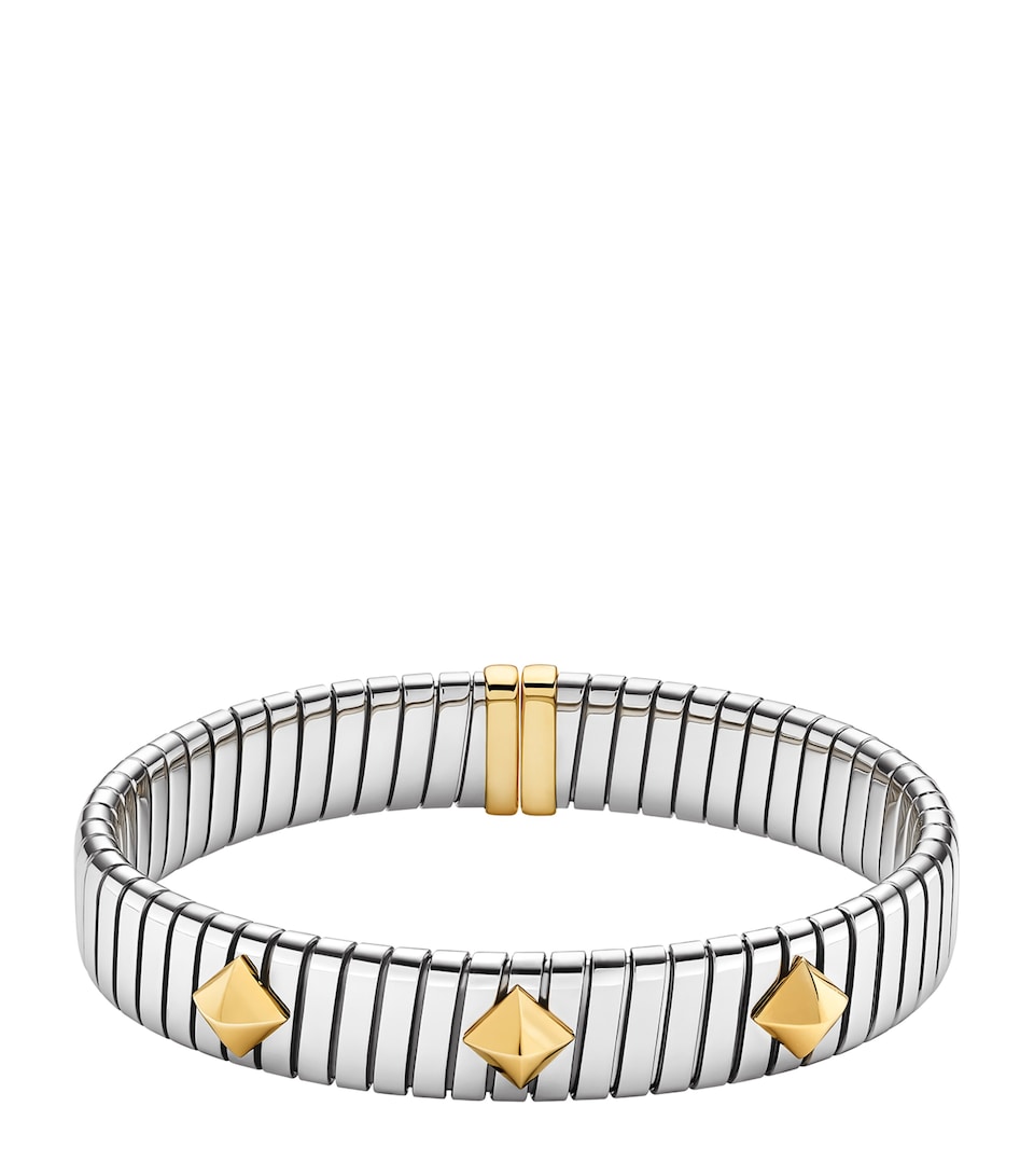 Bvlgari Yellow Gold and Stainless Steel Tubogas Bracelet Yellow Gold & Steel