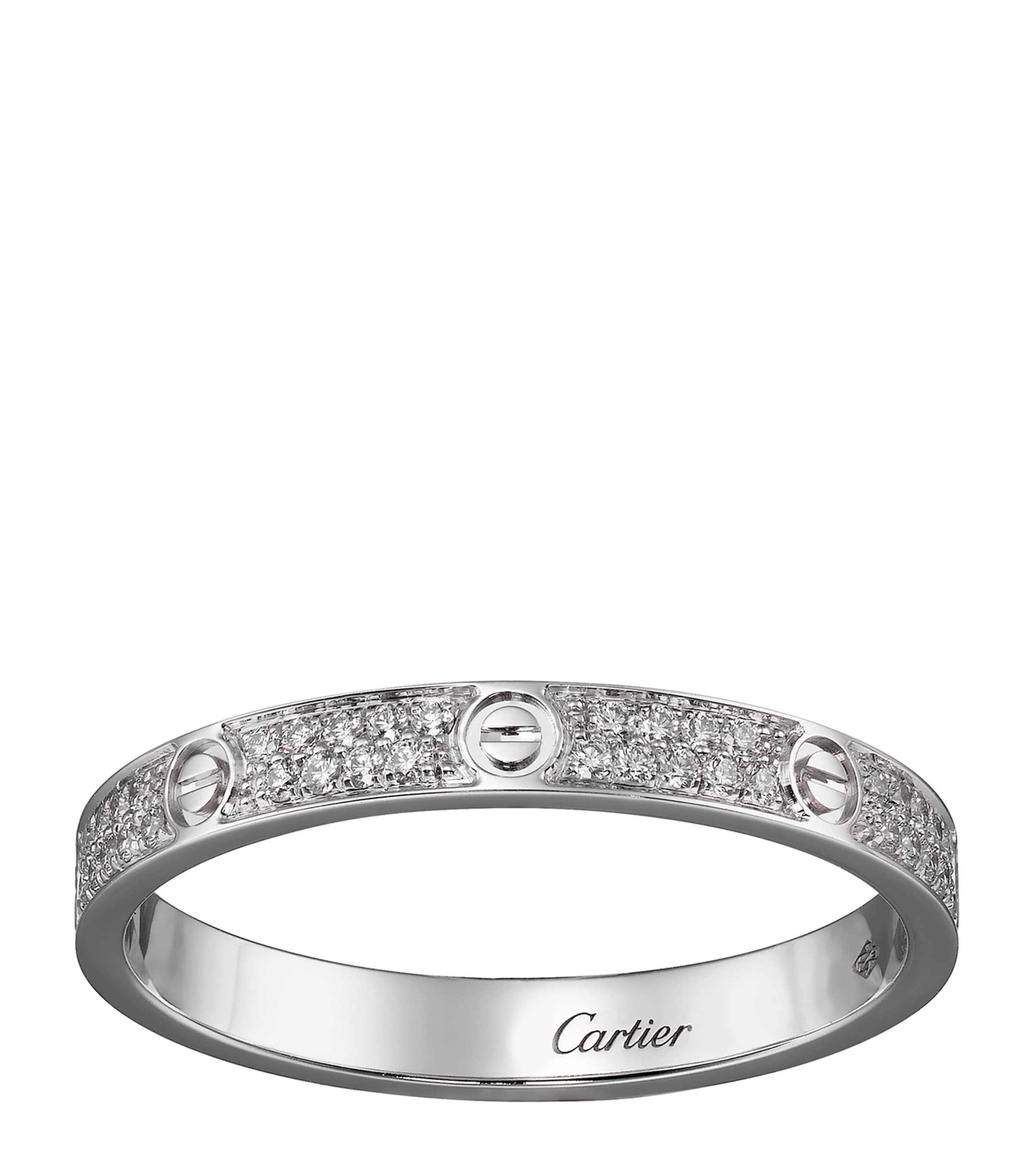 Cartier White Gold and Diamond LOVE Ring White Gold
