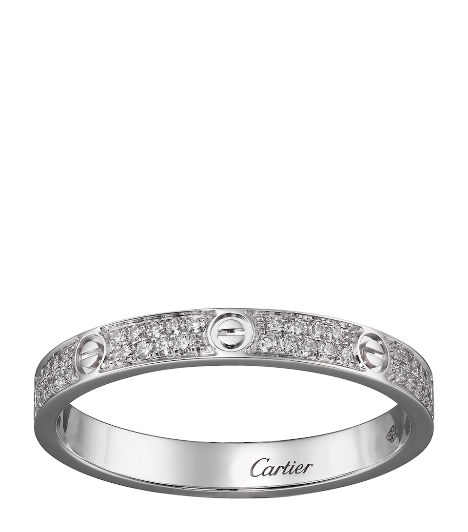 Cartier White Gold and Diamond LOVE Ring White Gold