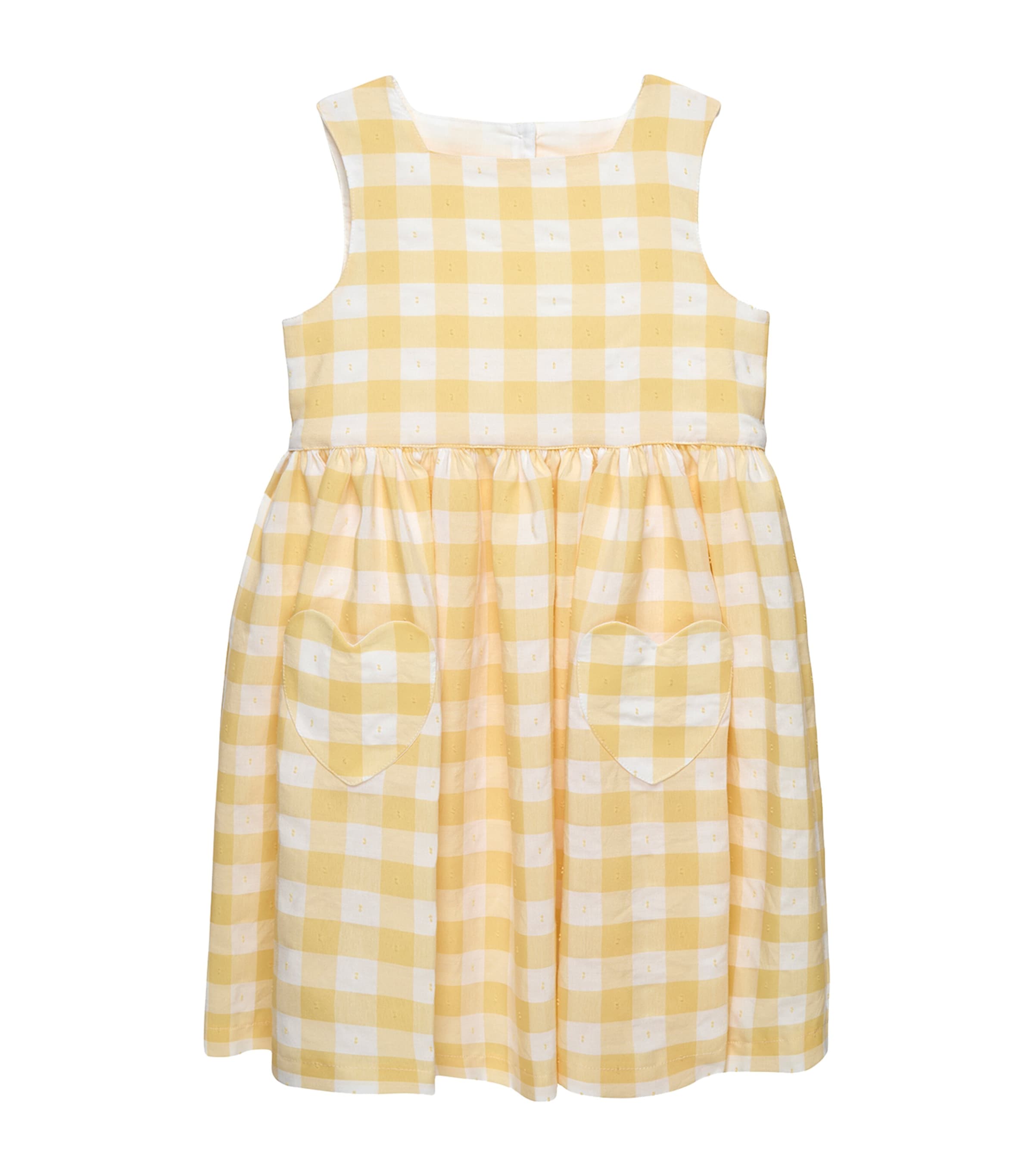 Trotters Cotton Gingham Valentina Dress (6-11 Years) Yellow