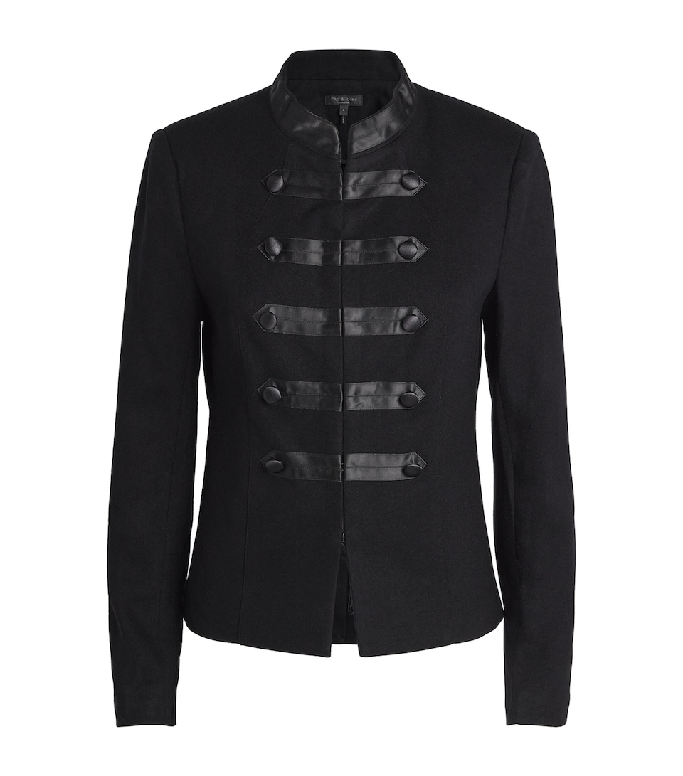 Rag & Bone Womens Wool Mercer Regalia Blazer Black