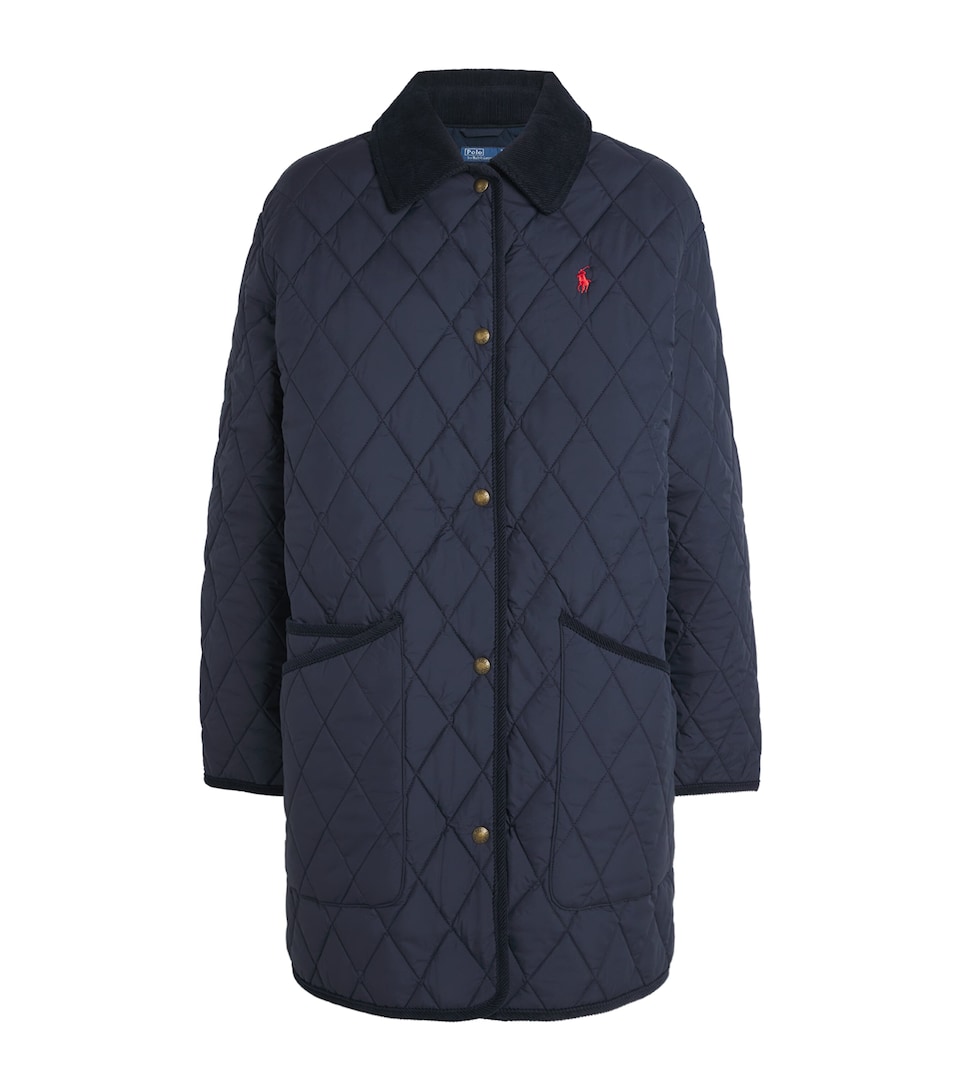 Water-Repellent Quilted Coat