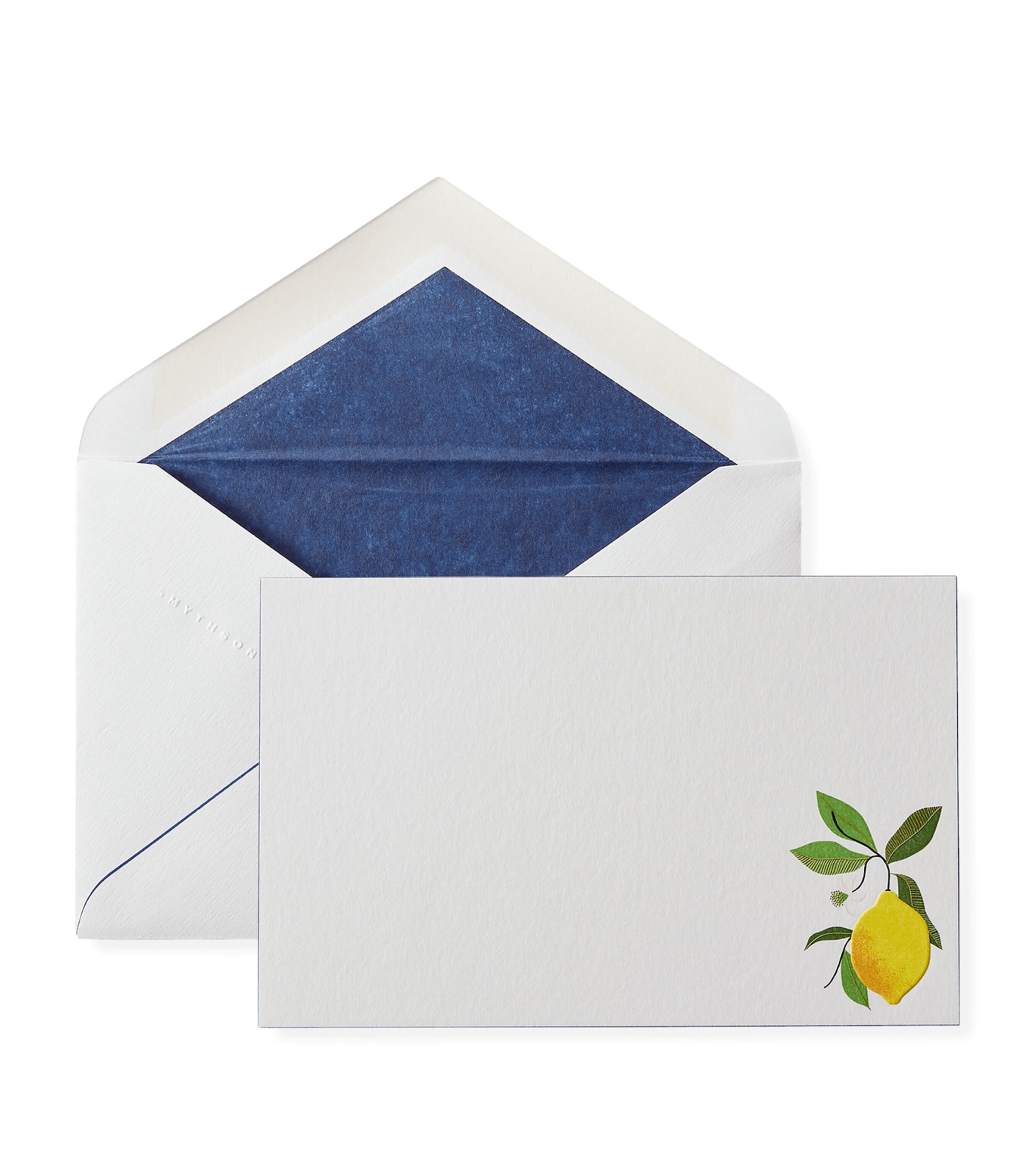 Smythson Lemon Correspondence Set White Wv