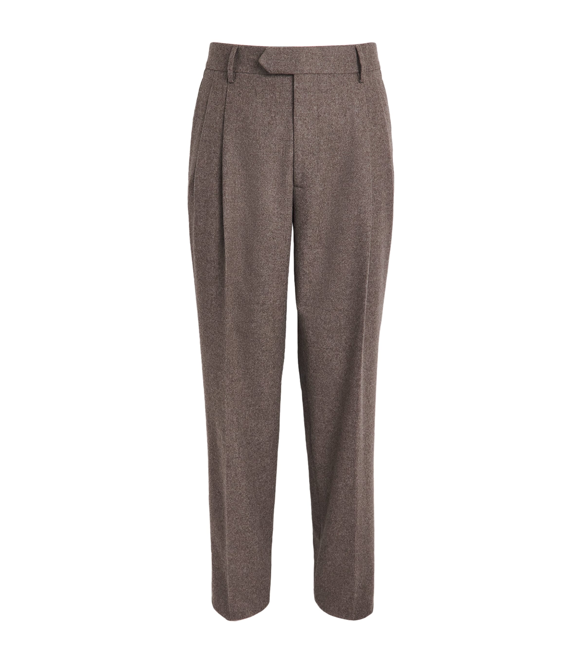 Gabriela Hearst Mens Wool-Cashmere Arthur Trousers Walnut