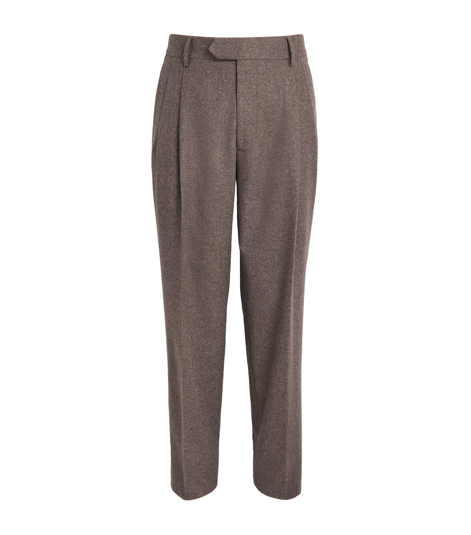 Gabriela Hearst Mens Wool-Cashmere Arthur Trousers Walnut