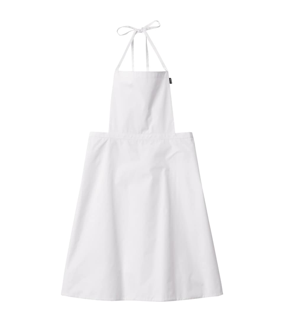 Miu Miu Womens Cotton Poplin Apron White