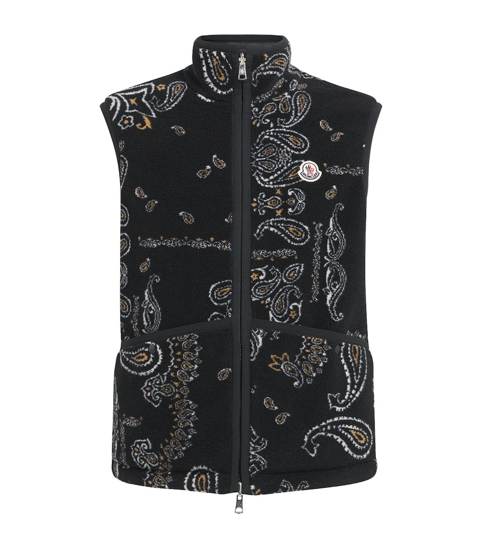 Moncler Mens Padded Reversible Paisley Gilet