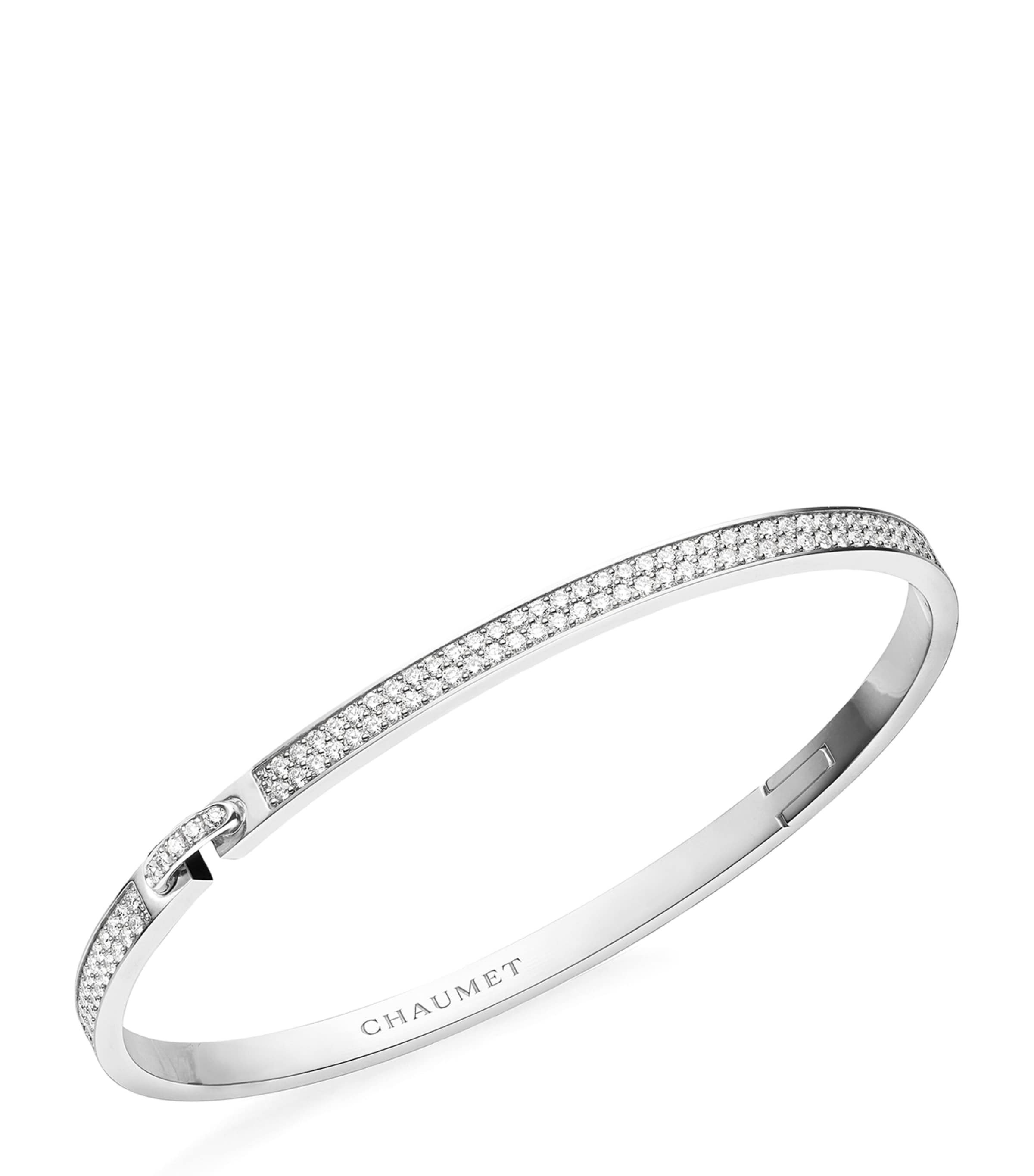 White Gold and Diamond Liens Évidence Bracelet