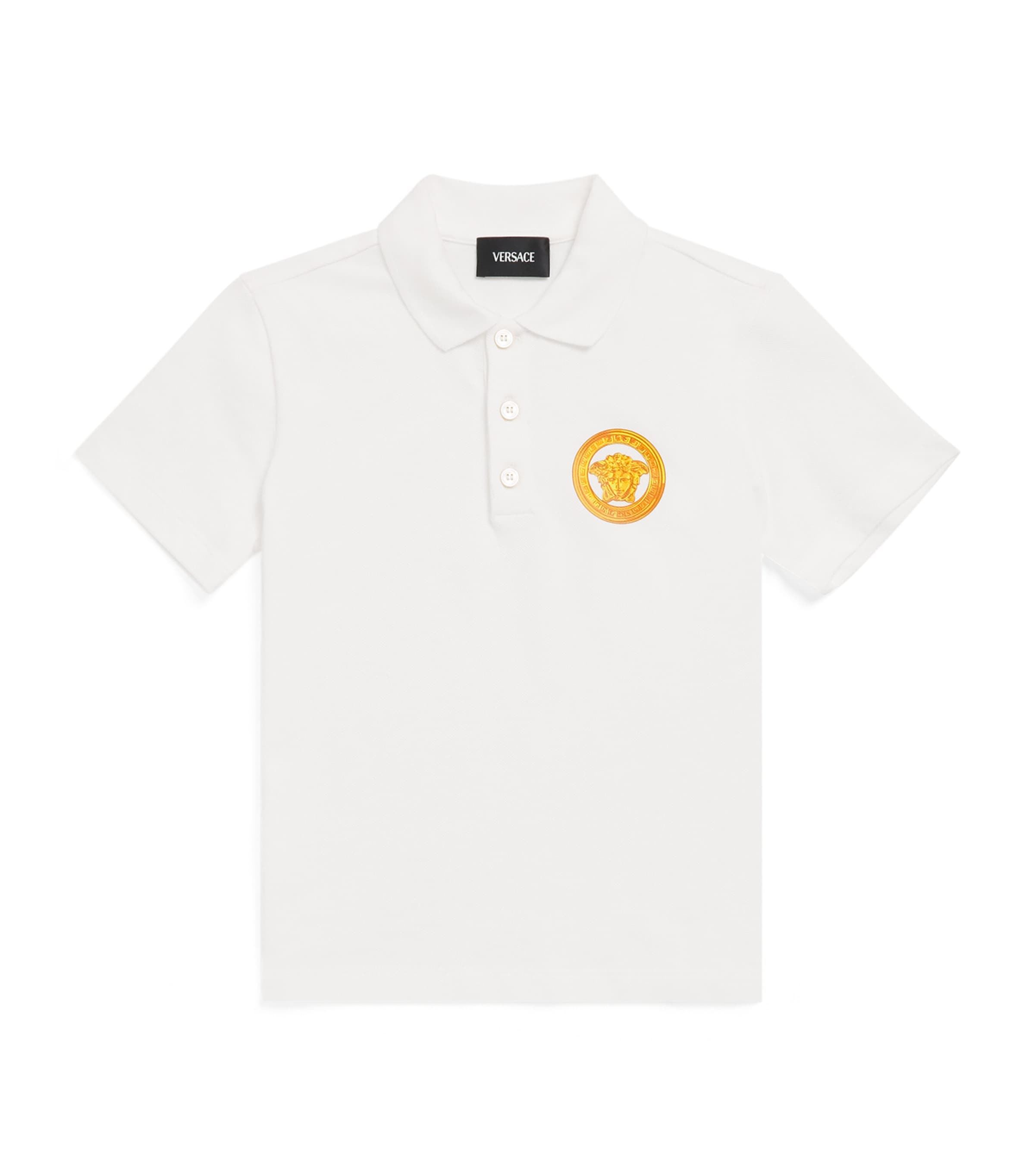 Cotton Piqué Medusa Polo Shirt (6-14 Years)