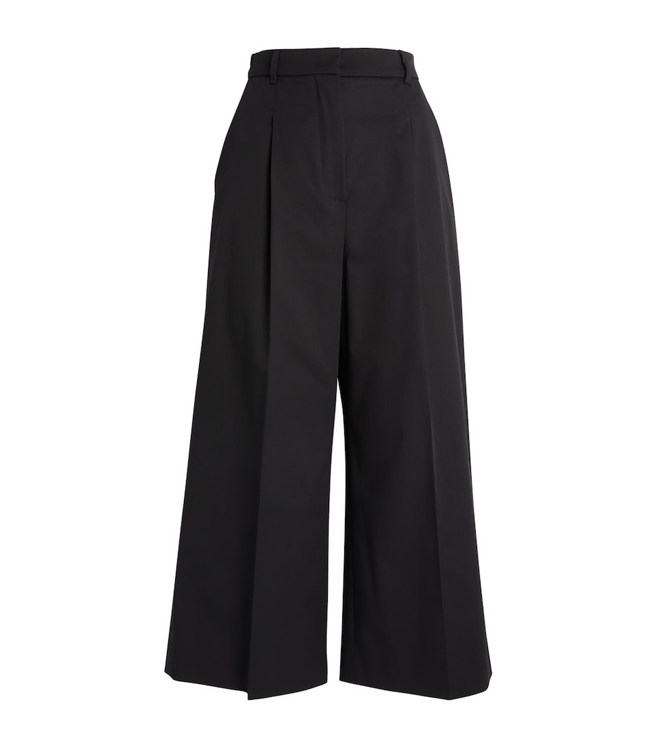 Cropped Wide-Leg Trousers