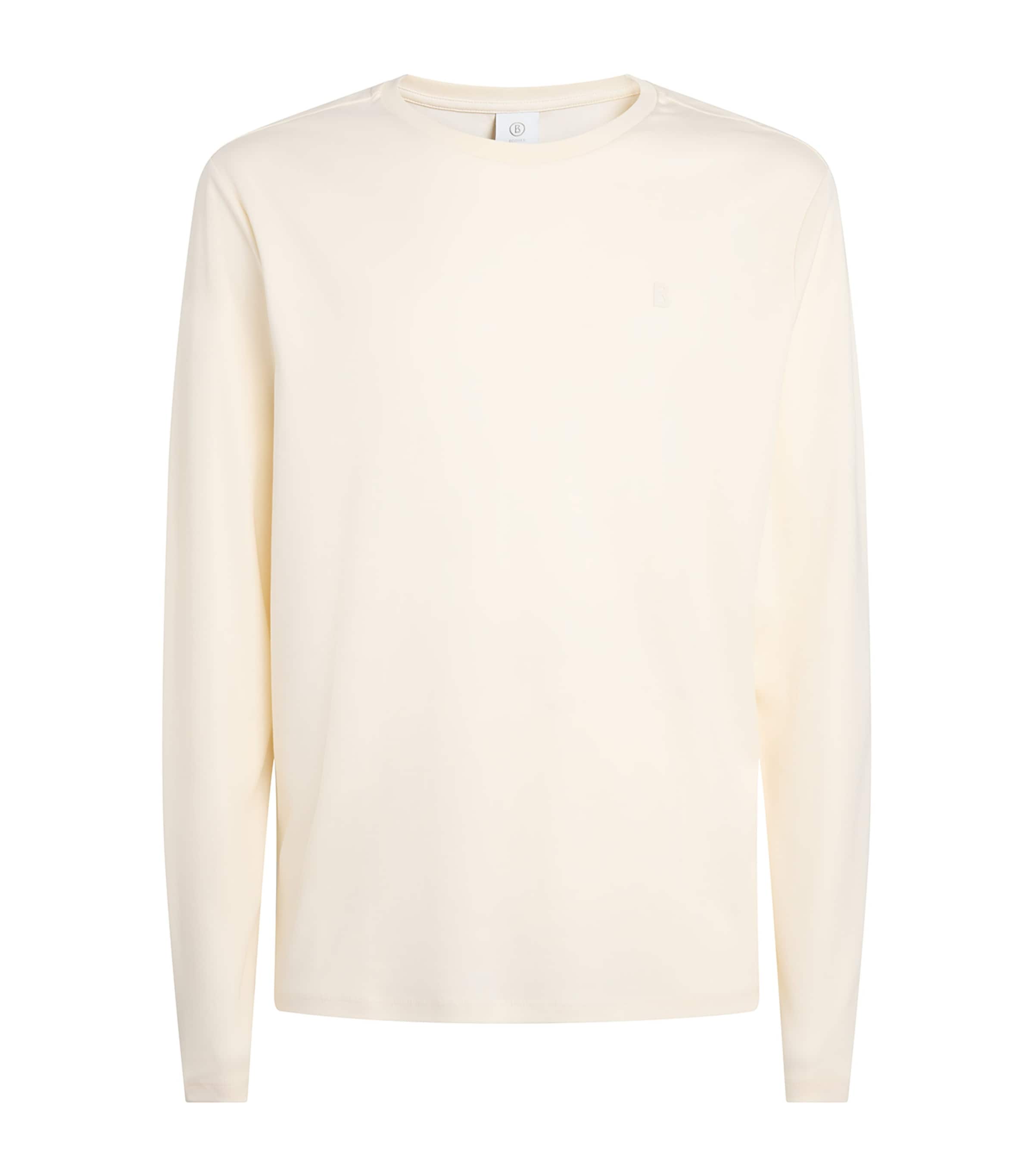 Bogner Mens Supima Cotton Arvid Sweater Arctic Wolf